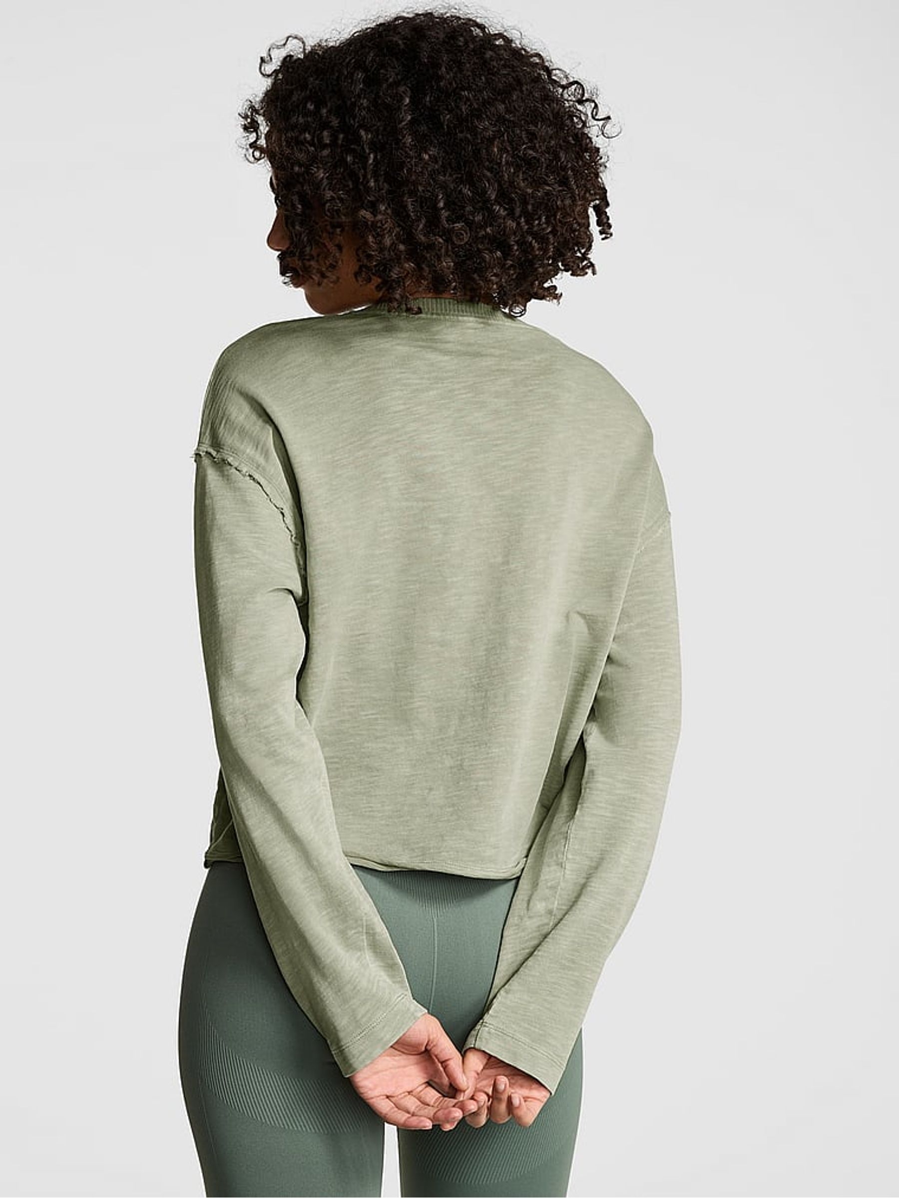Green Garden Jersey Sweatshirt - Image 2 of 2
