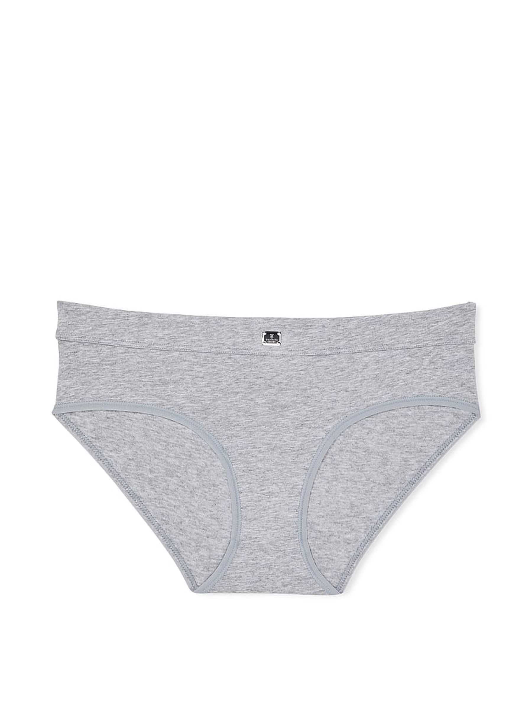 Grey Heather Hipster Cotton Logo Knickers - Image 3 of 3