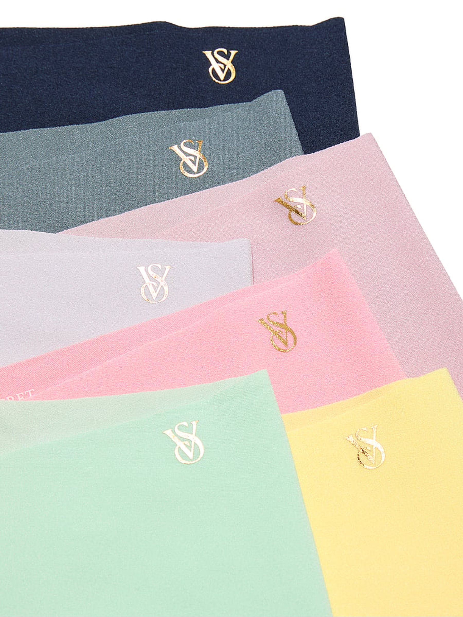 Yellow/Pink/Green/Purple/Grey/Blue Cheeky 7 Pack Knickers - Image 2 of 4