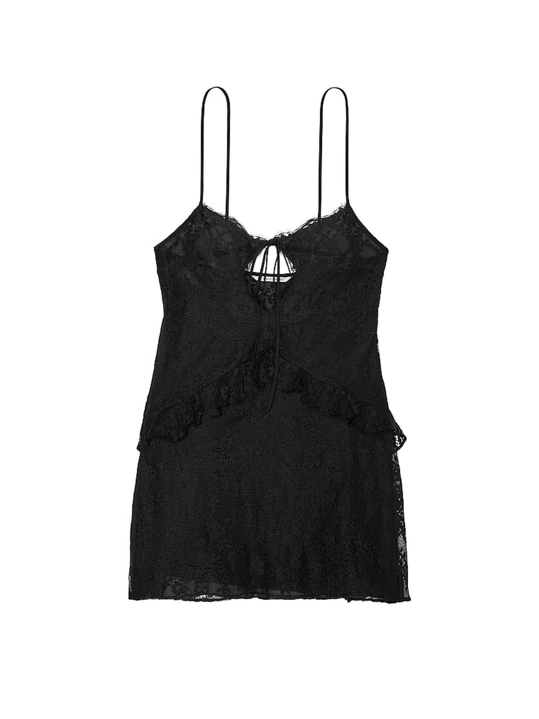 Black Lace Slip Dress - Image 3 of 3