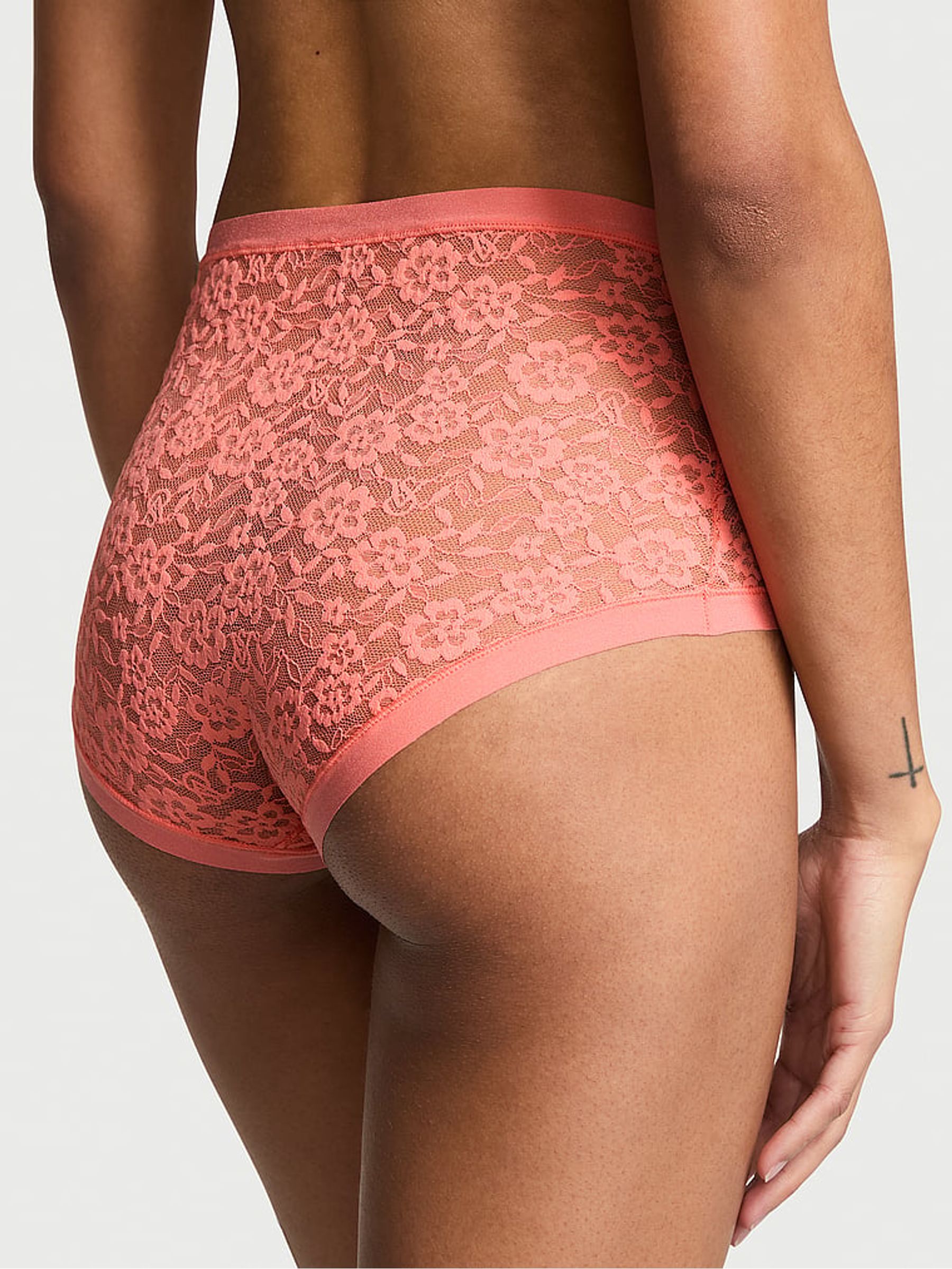 Coral Ribbon Orange Brief Knickers - Image 2 of 2