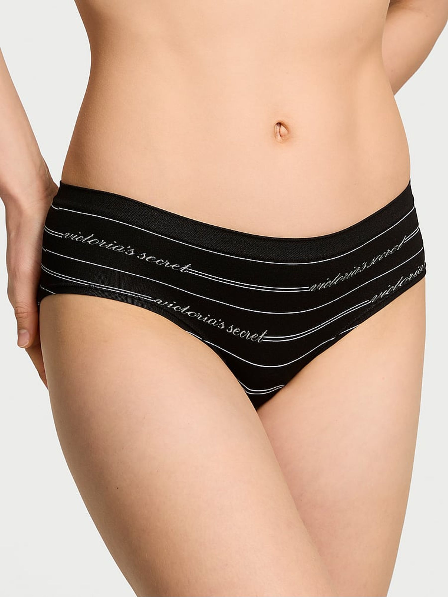 Black Logo Script Hipster Knickers - Image 1 of 3