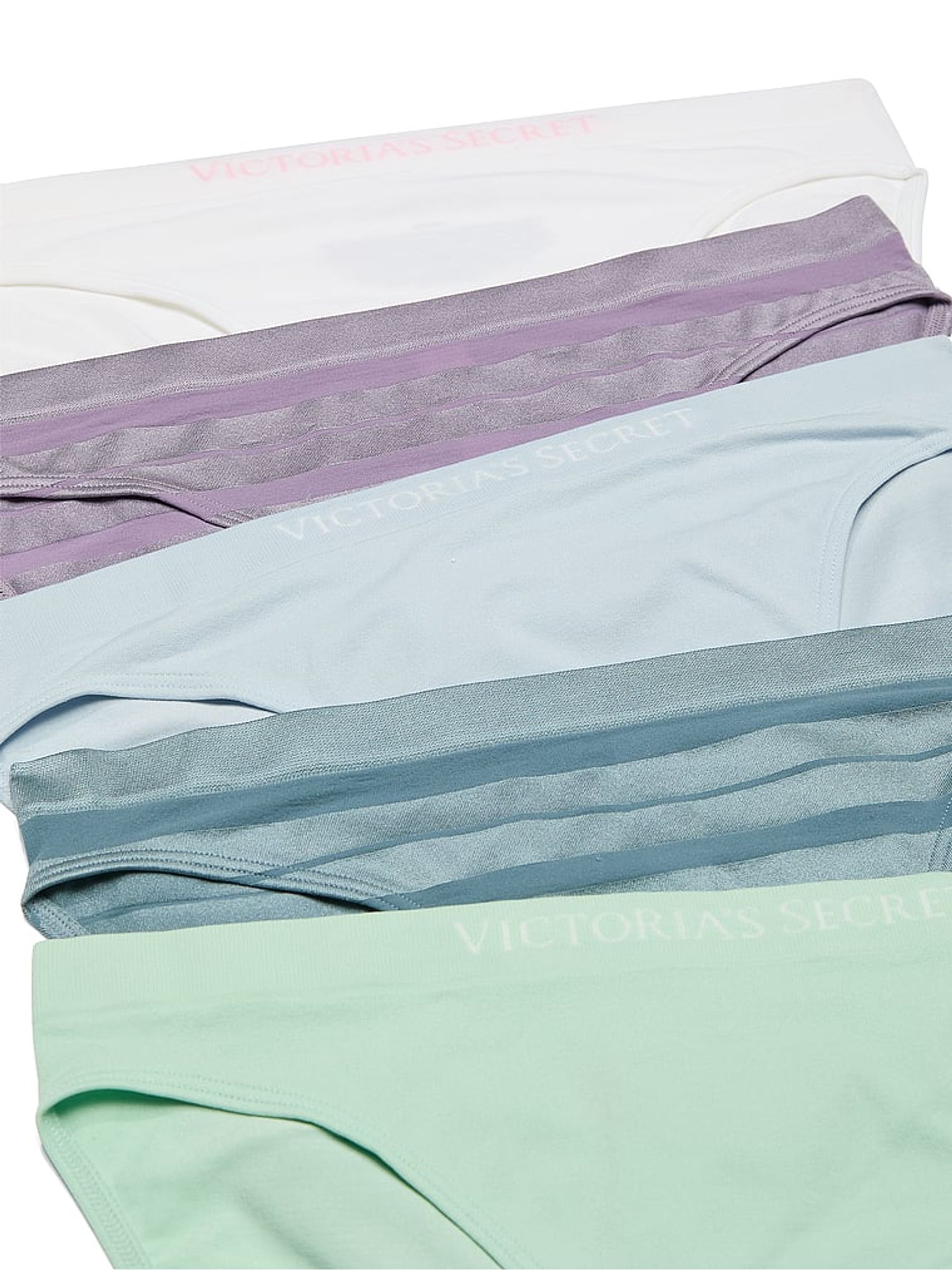 White/Purple/Blue/Green Bikini 5 Pack Knickers - Image 2 of 4