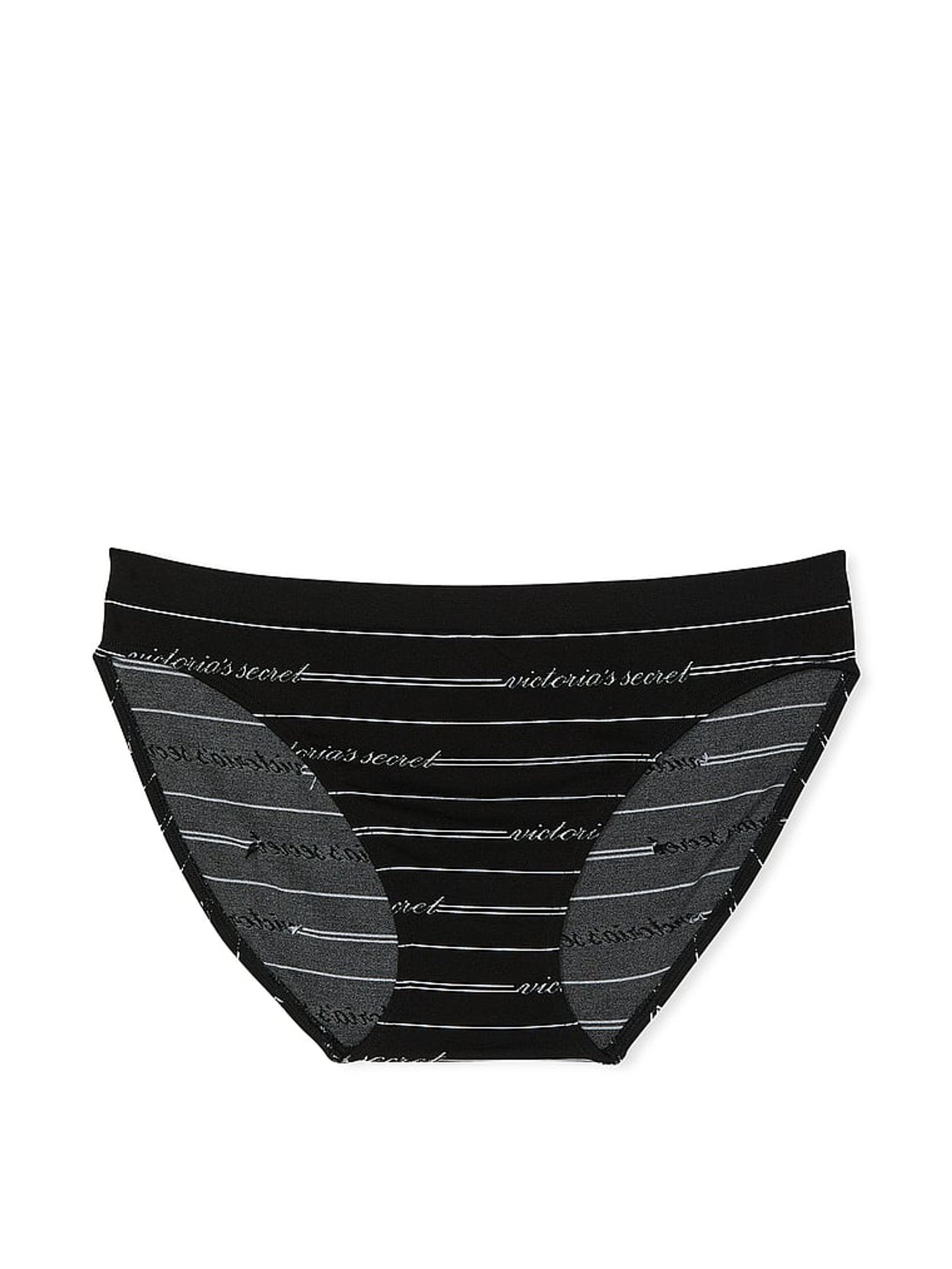Black Logo Script Bikini Knickers - Image 3 of 3