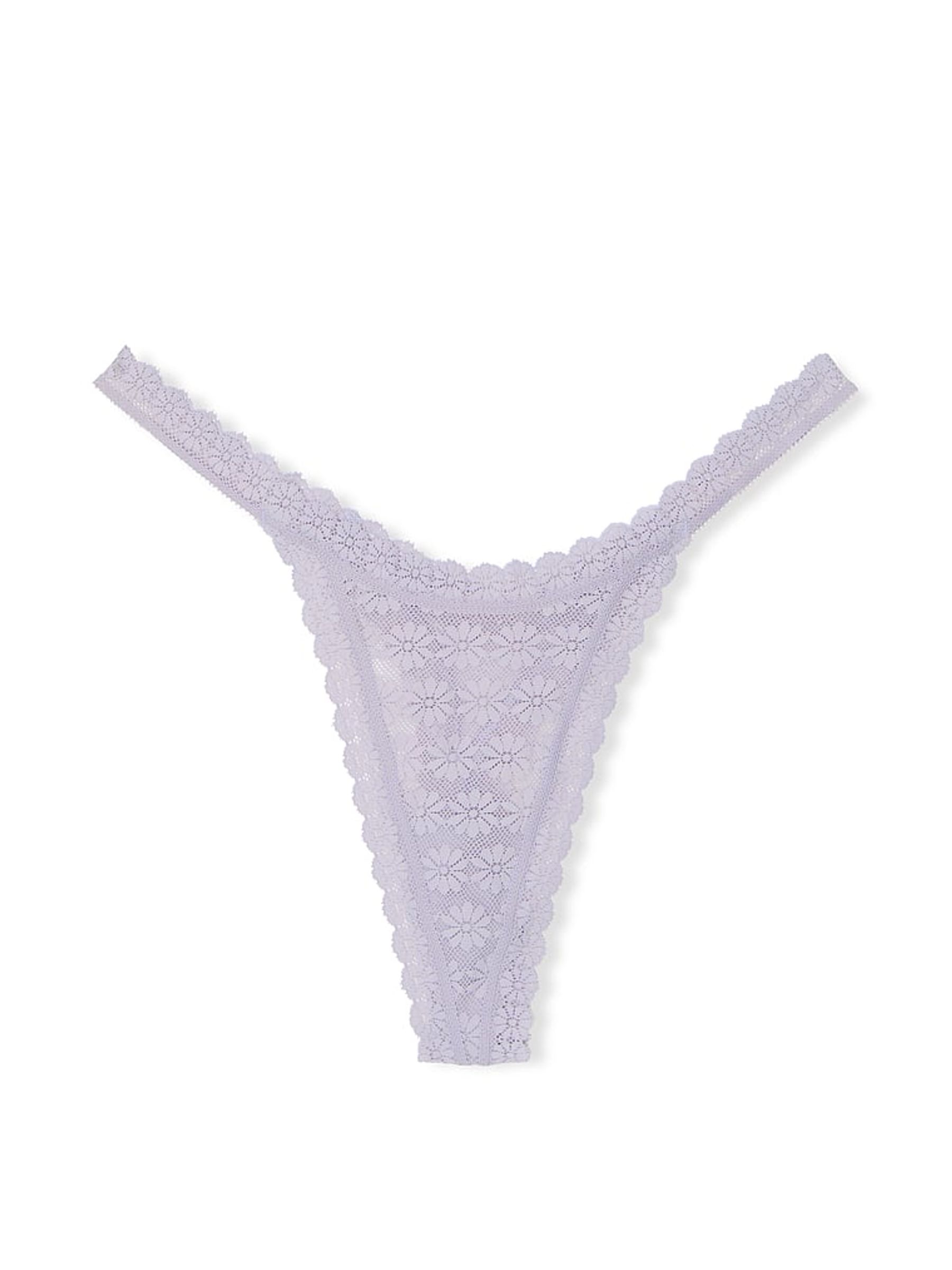Feather Purple Thong Knickers - Image 3 of 3