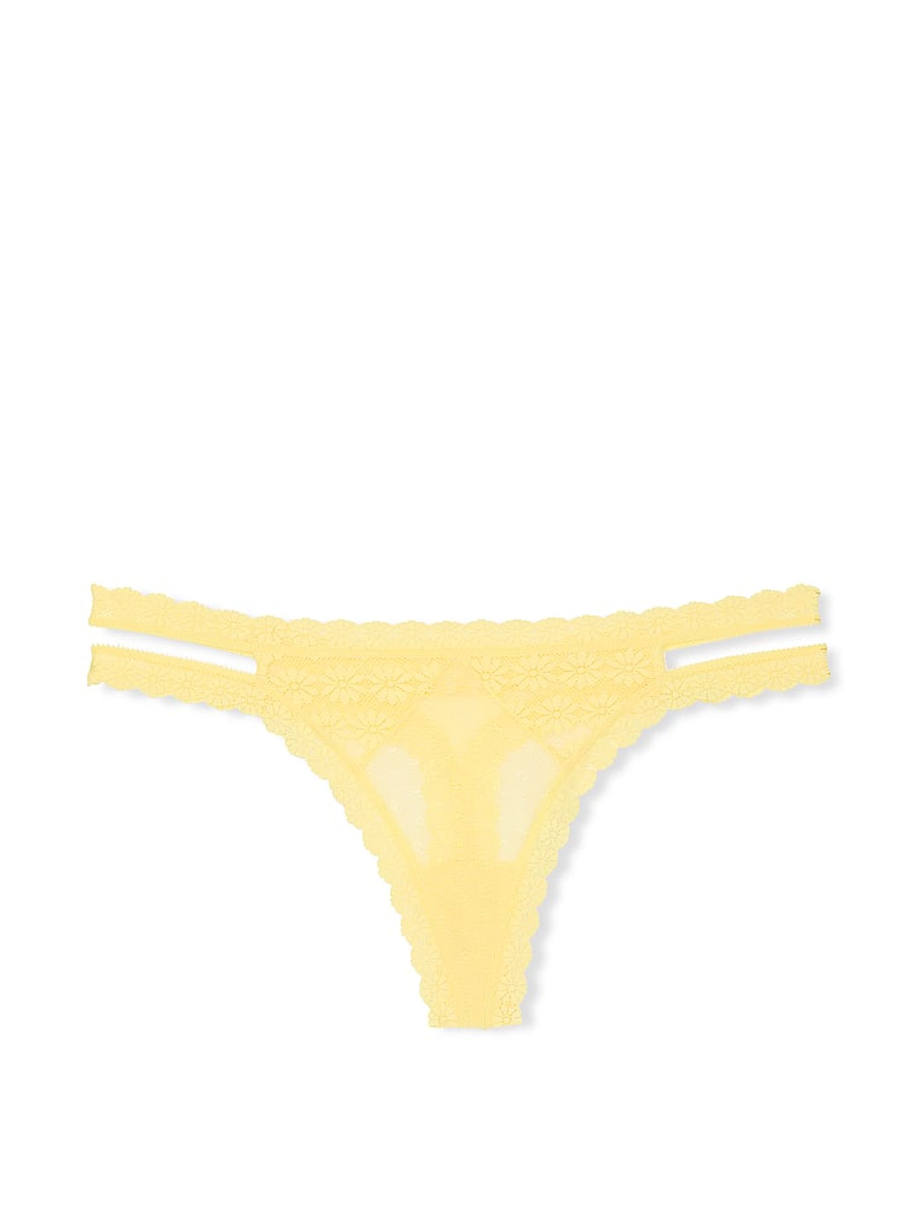 Yellow Tulip Double Strap Thong Knickers - Image 3 of 3