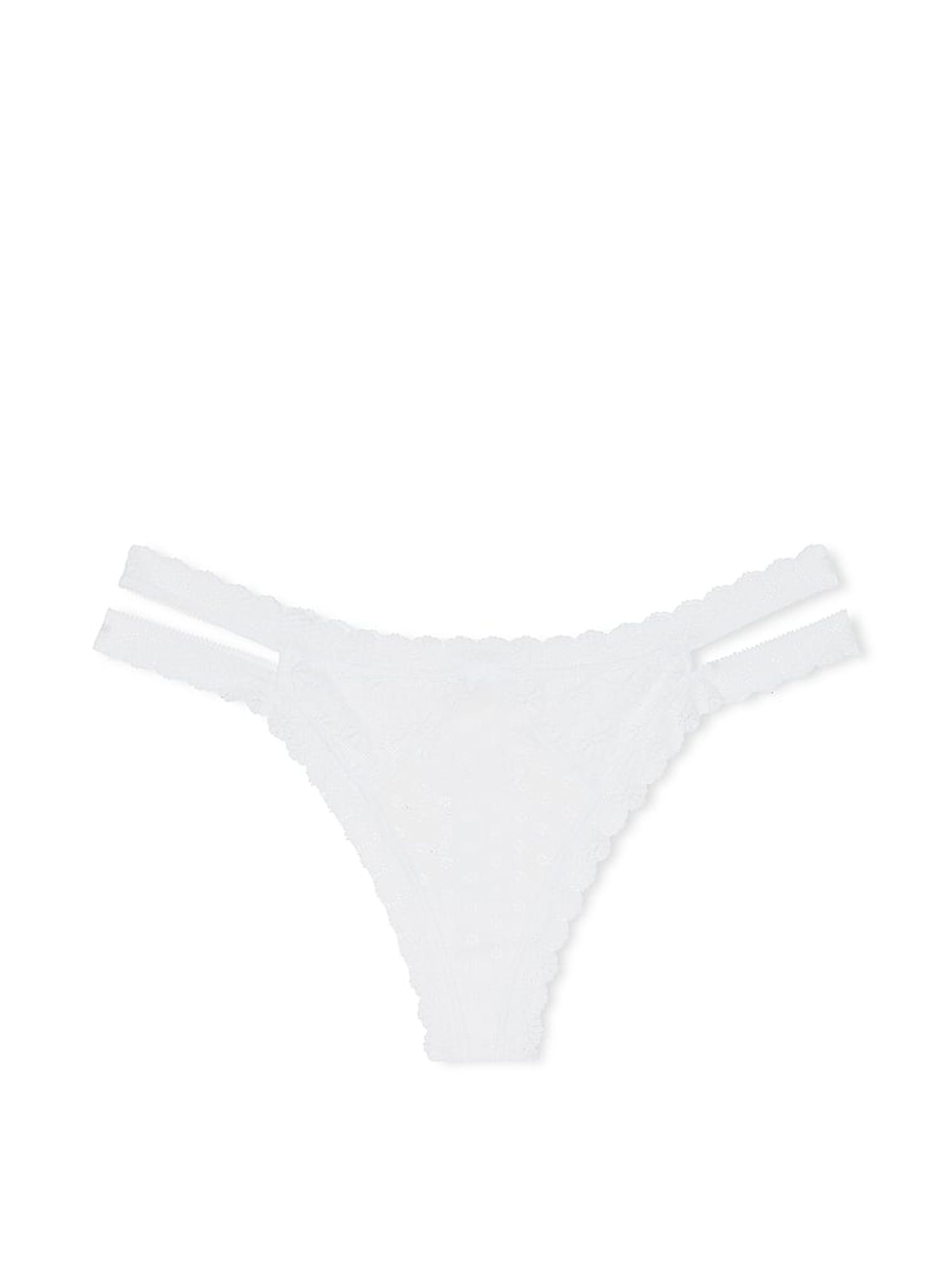 White Double Strap Thong Knickers - Image 3 of 3