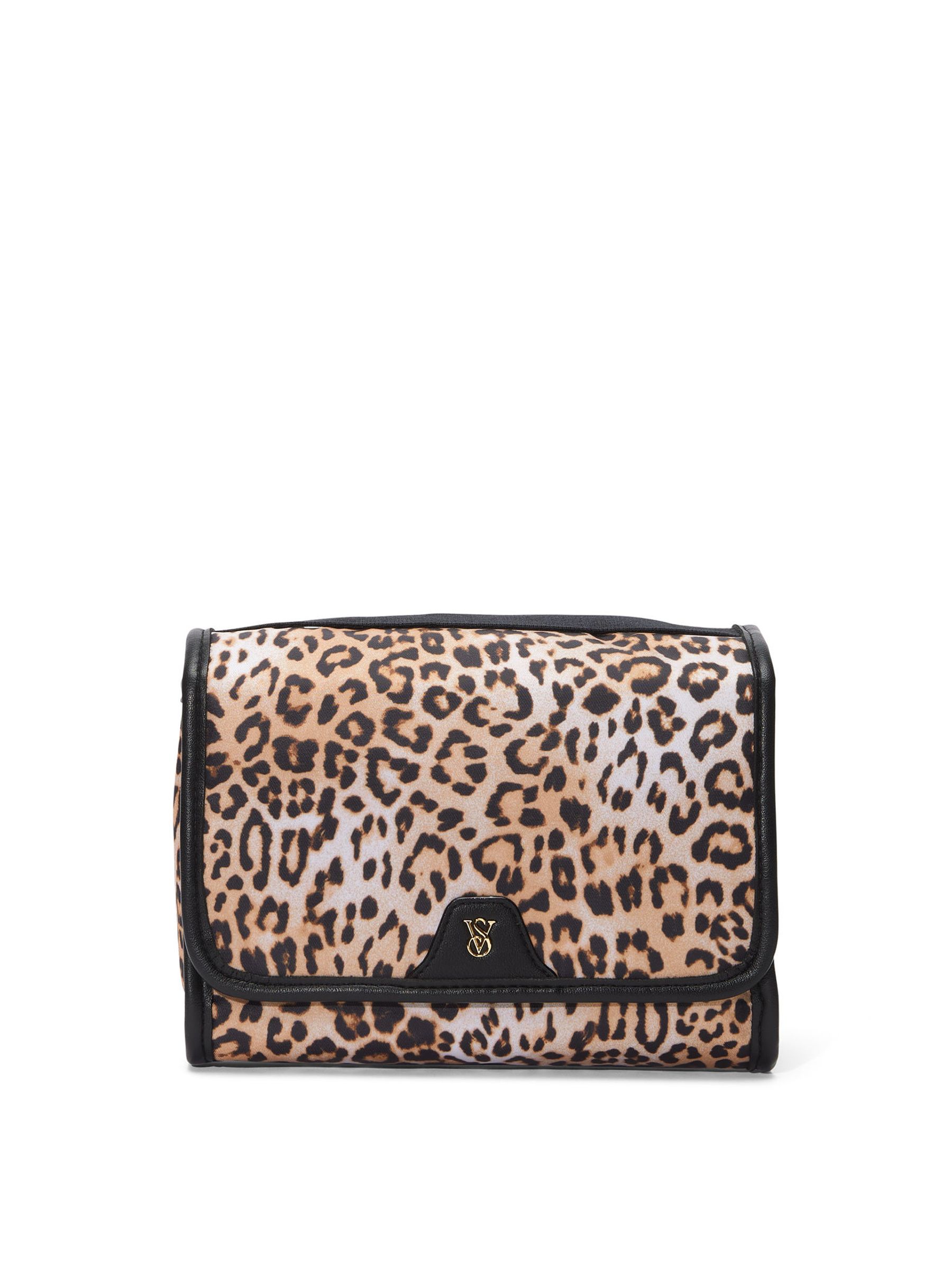 Leopard Brown Jetsetter Hanging Makeup Bag - Image 1 of 3