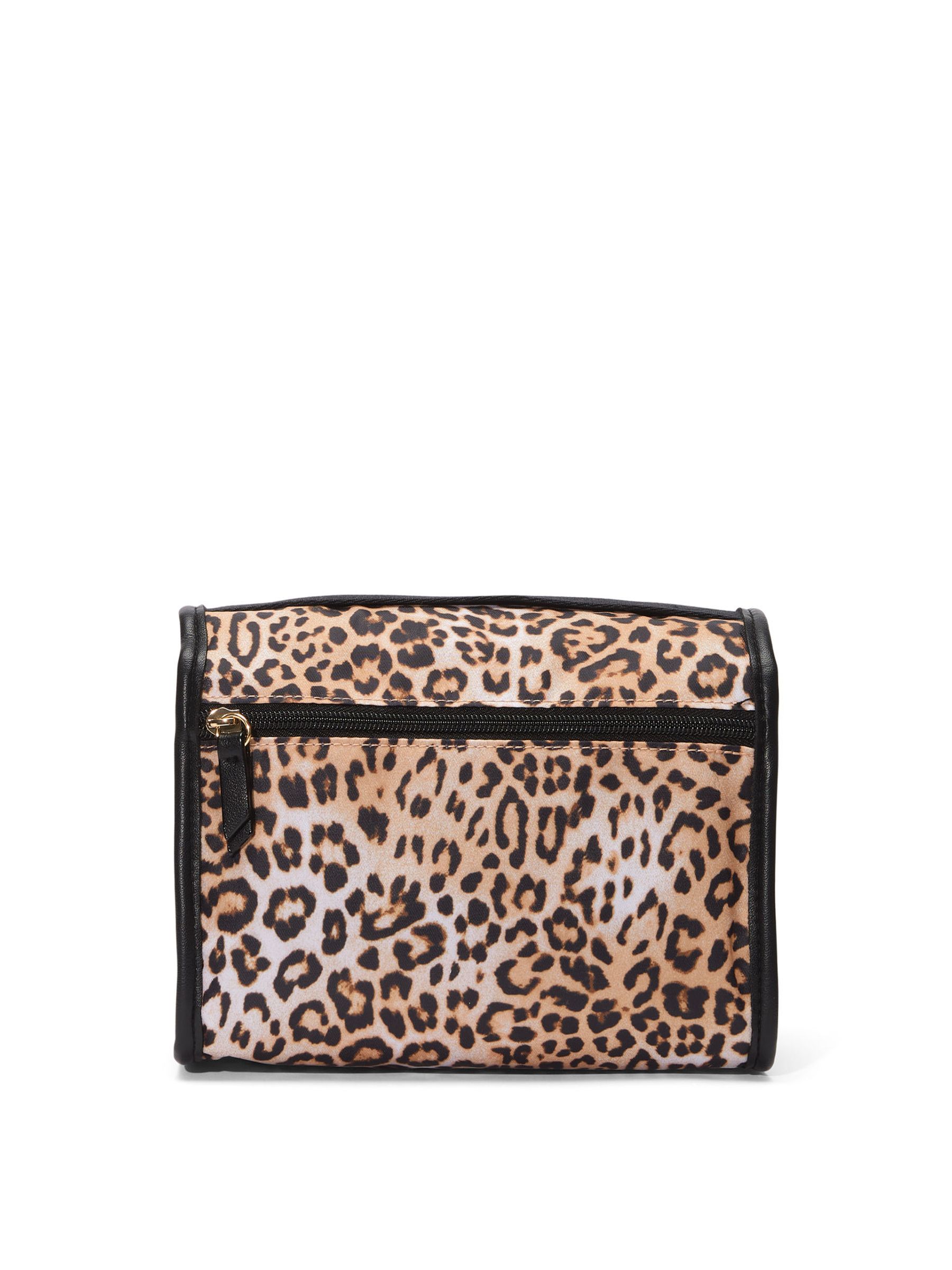 Leopard Brown Jetsetter Hanging Makeup Bag - Image 2 of 3