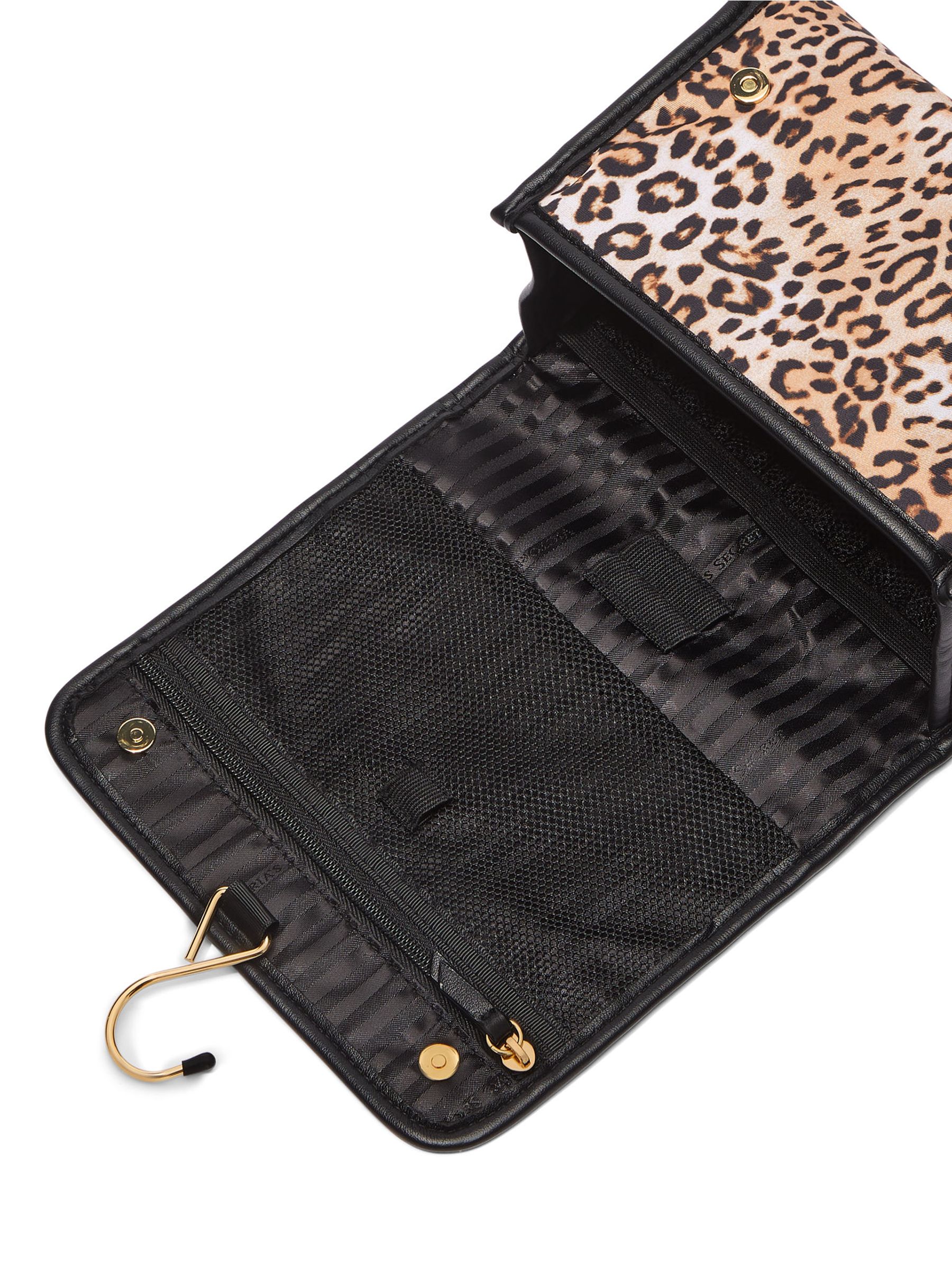 Leopard Brown Jetsetter Hanging Makeup Bag - Image 3 of 3
