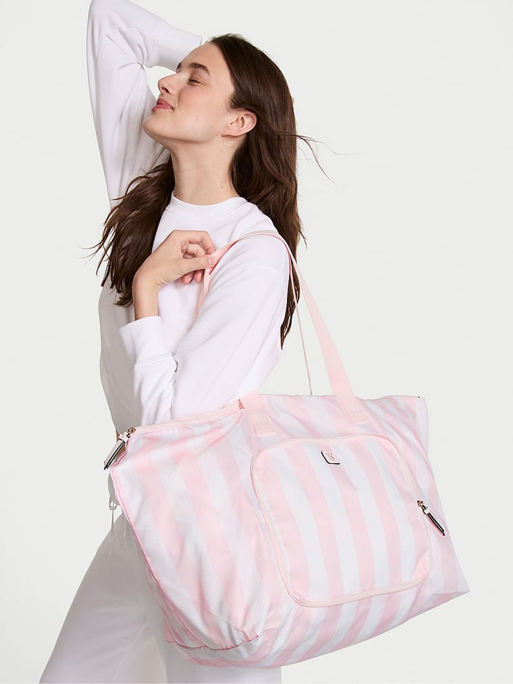 Pink Stripe Travel Overnight Bag | Victoria's Secret UK