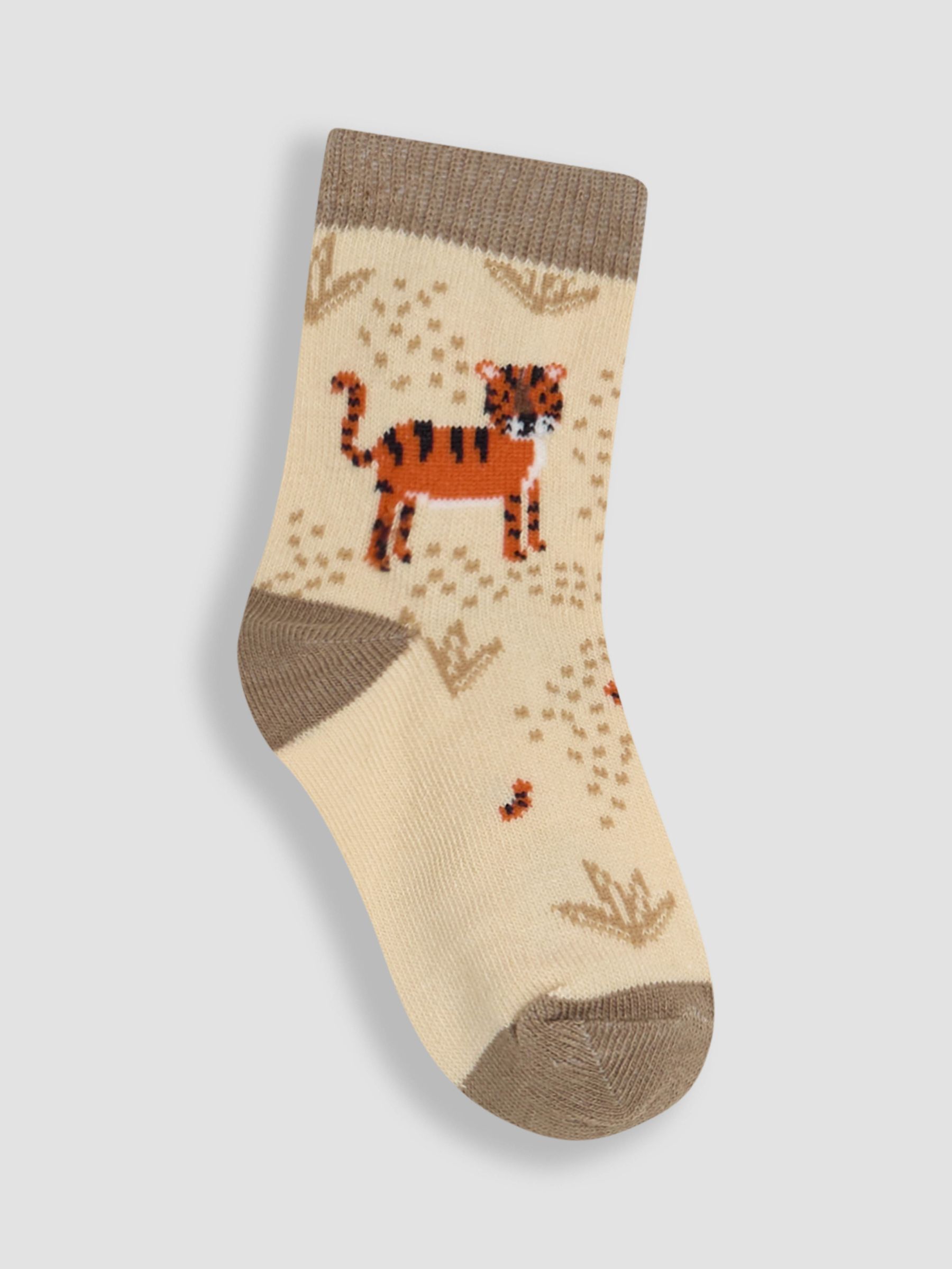 Orange Printed Socks 3 Pack - Image 5 of 5