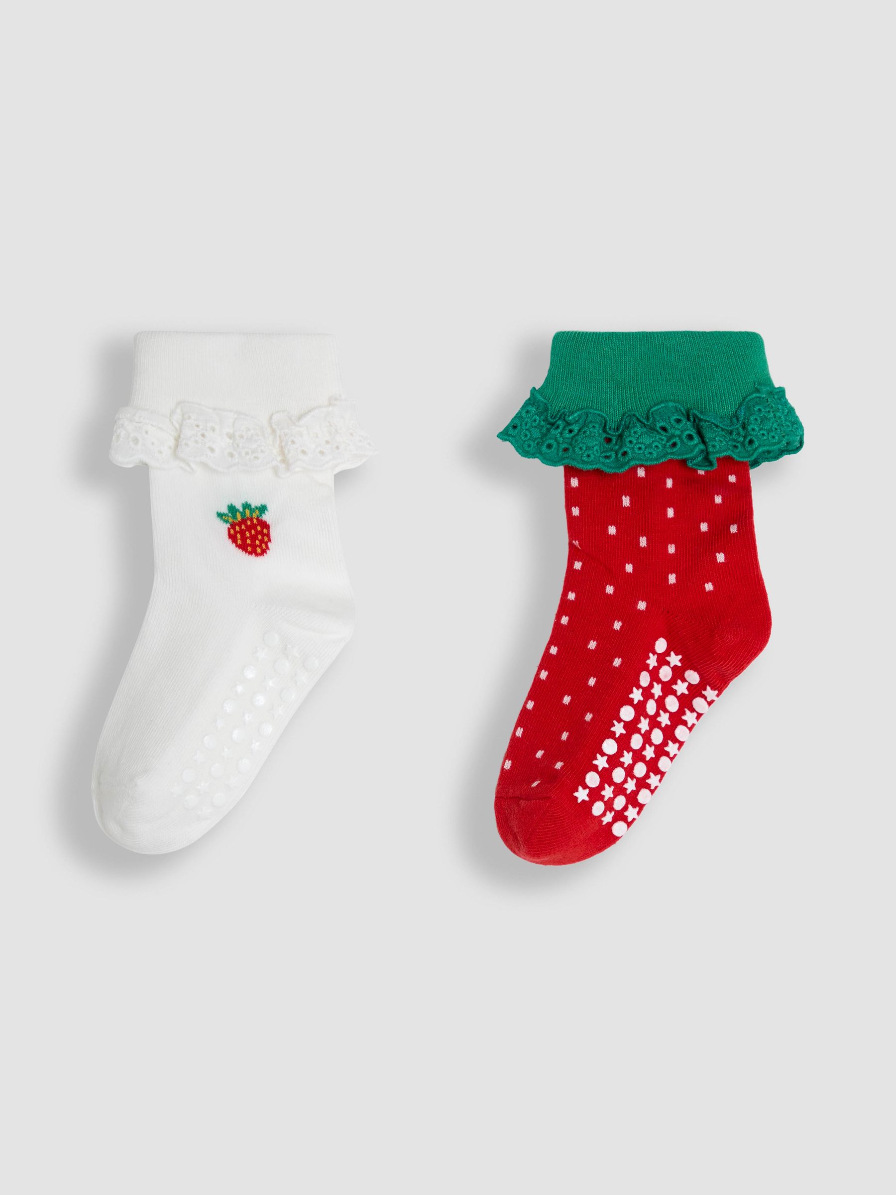 Red 2-Pack Frilly Socks - Image 1 of 5