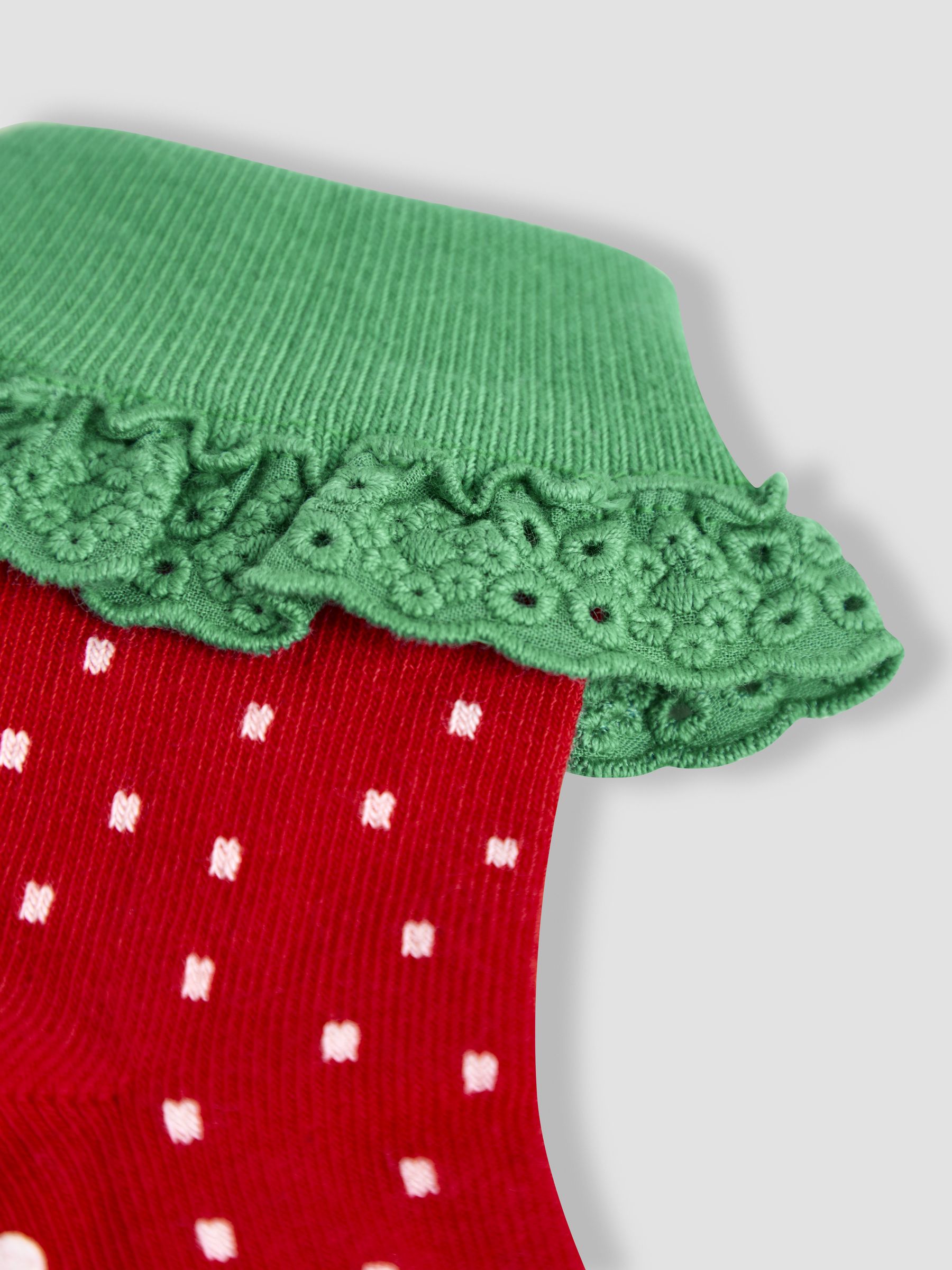 Red 2-Pack Frilly Socks - Image 5 of 5