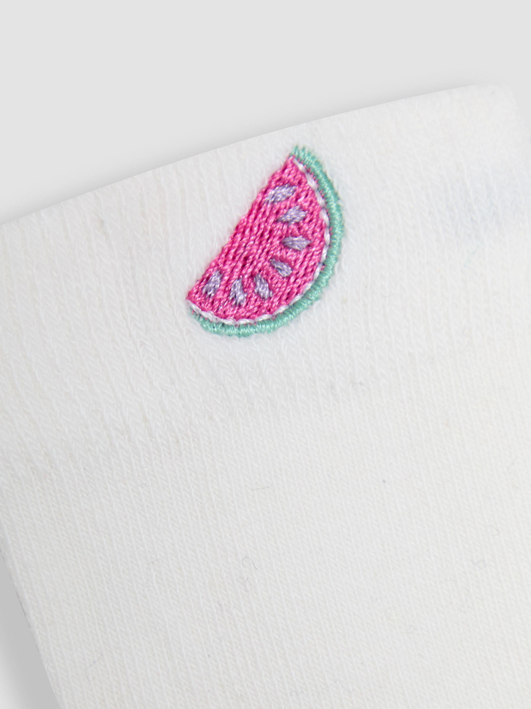 Pink Printed Socks 3 Pack - Image 4 of 4