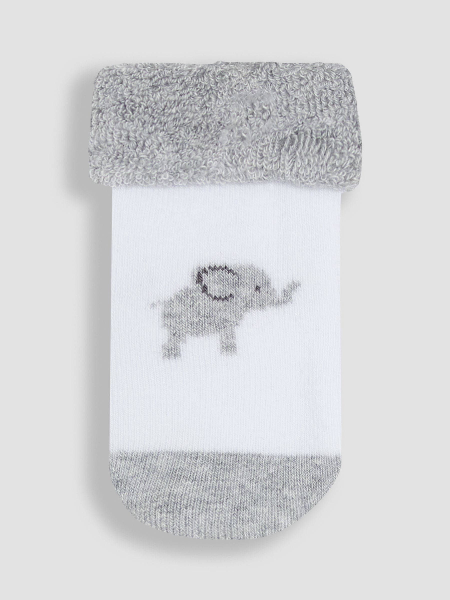 Grey 2-Pack Born In 2025 Baby Socks - Image 2 of 3