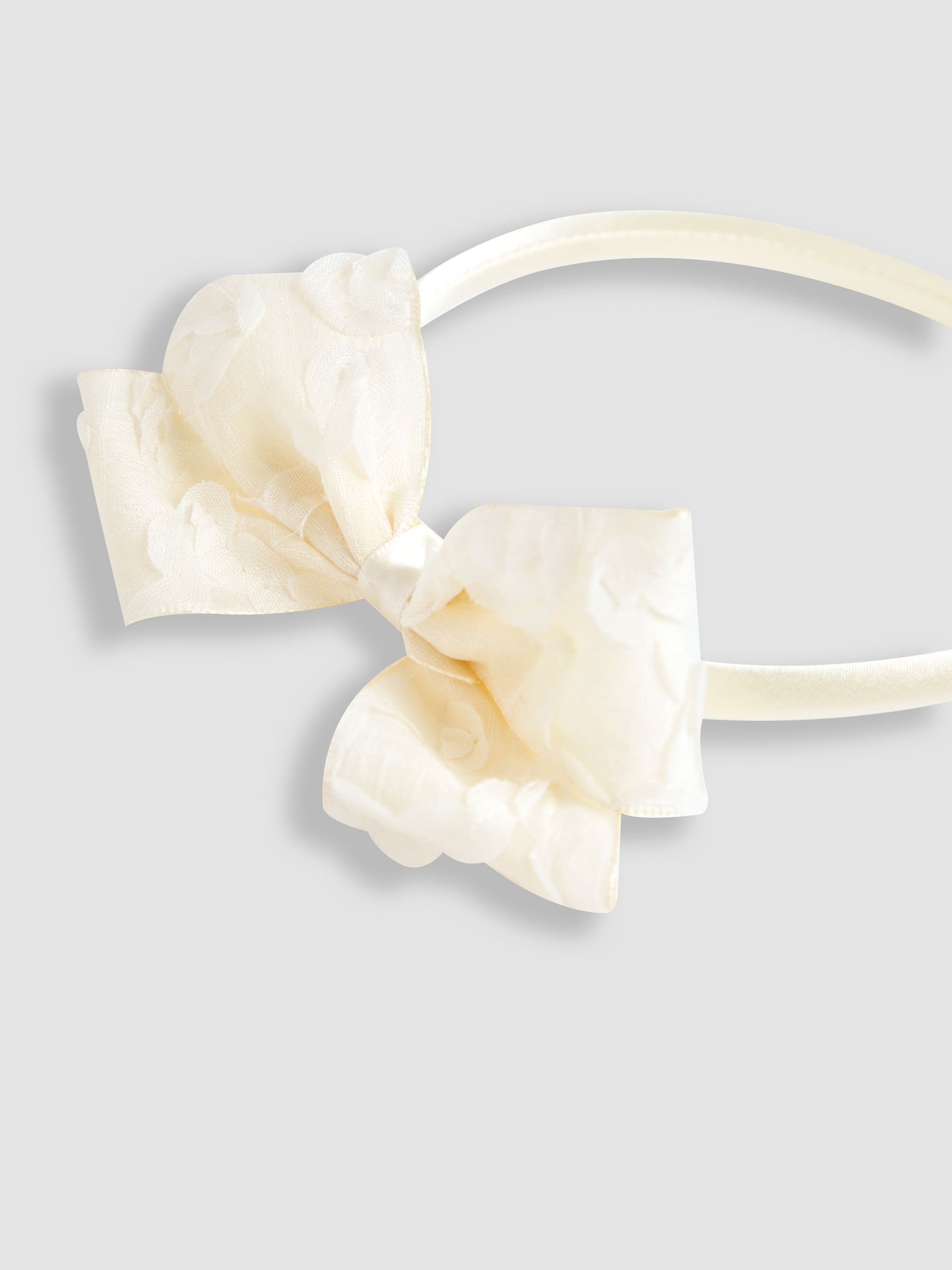 Cream Bow Aliceband - Image 3 of 3