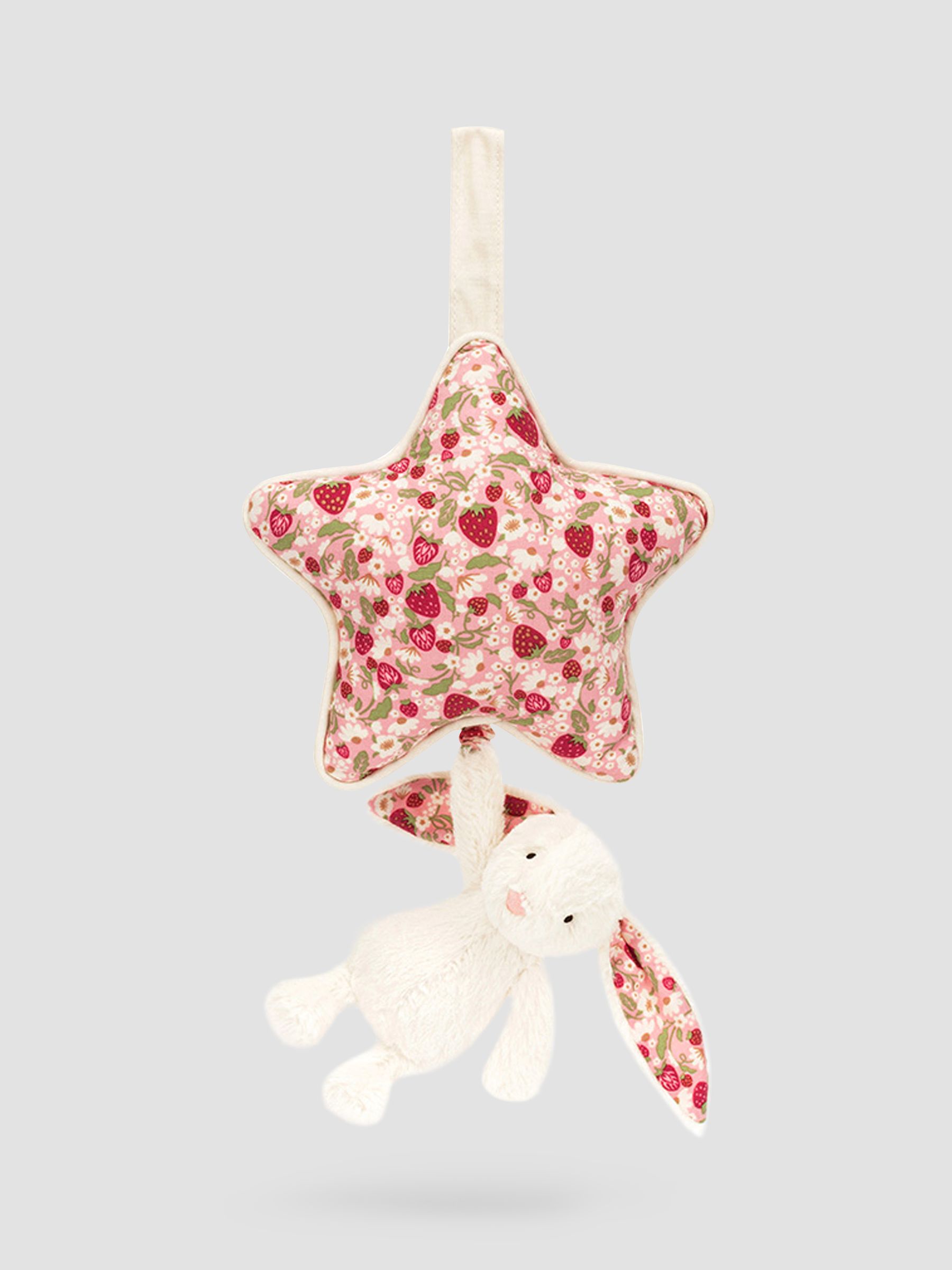 Jellycat Blossom Cream Bunny 'Berry' Musical Pull - Image 2 of 4