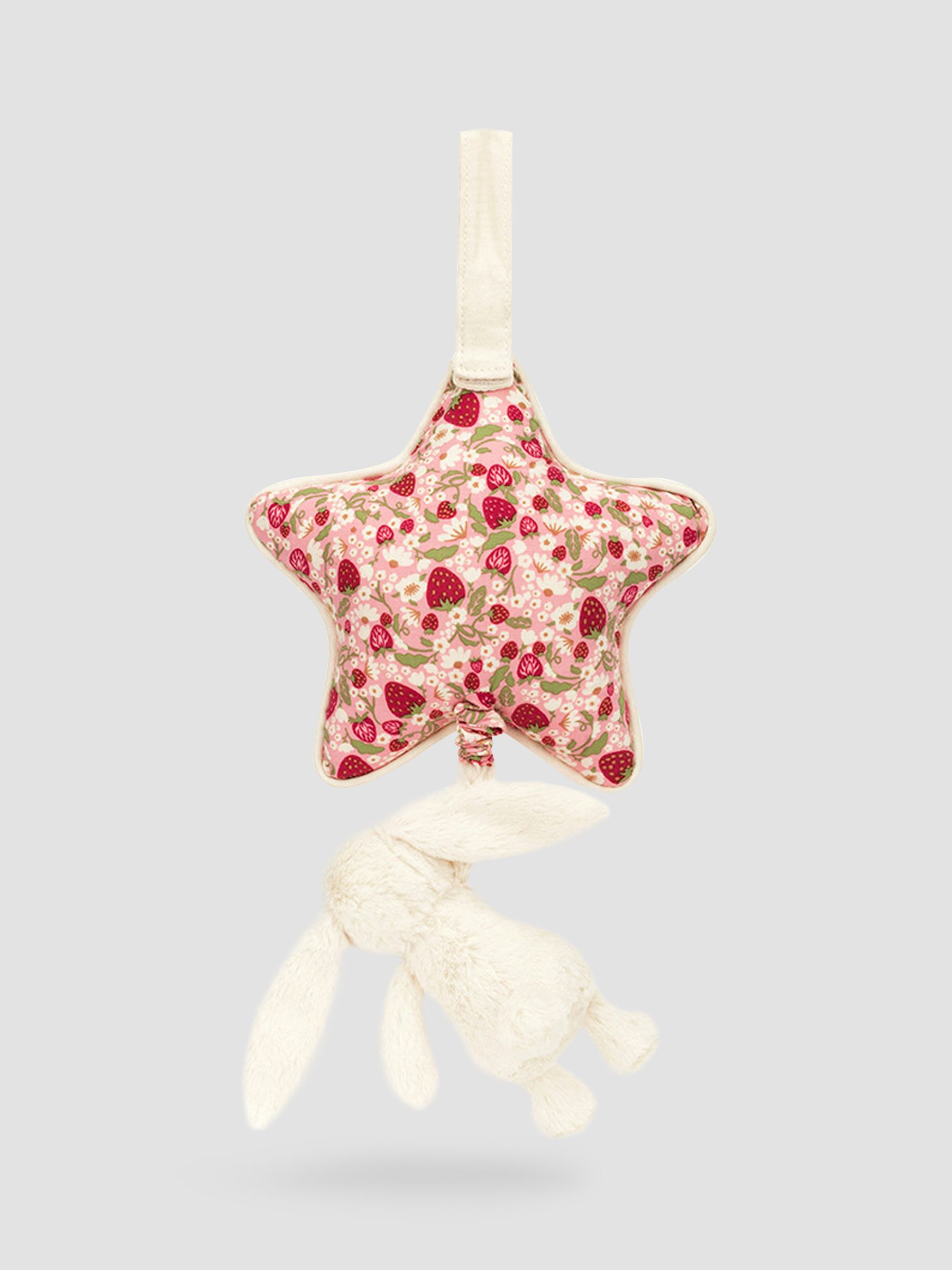 Jellycat Blossom Cream Bunny 'Berry' Musical Pull - Image 3 of 4