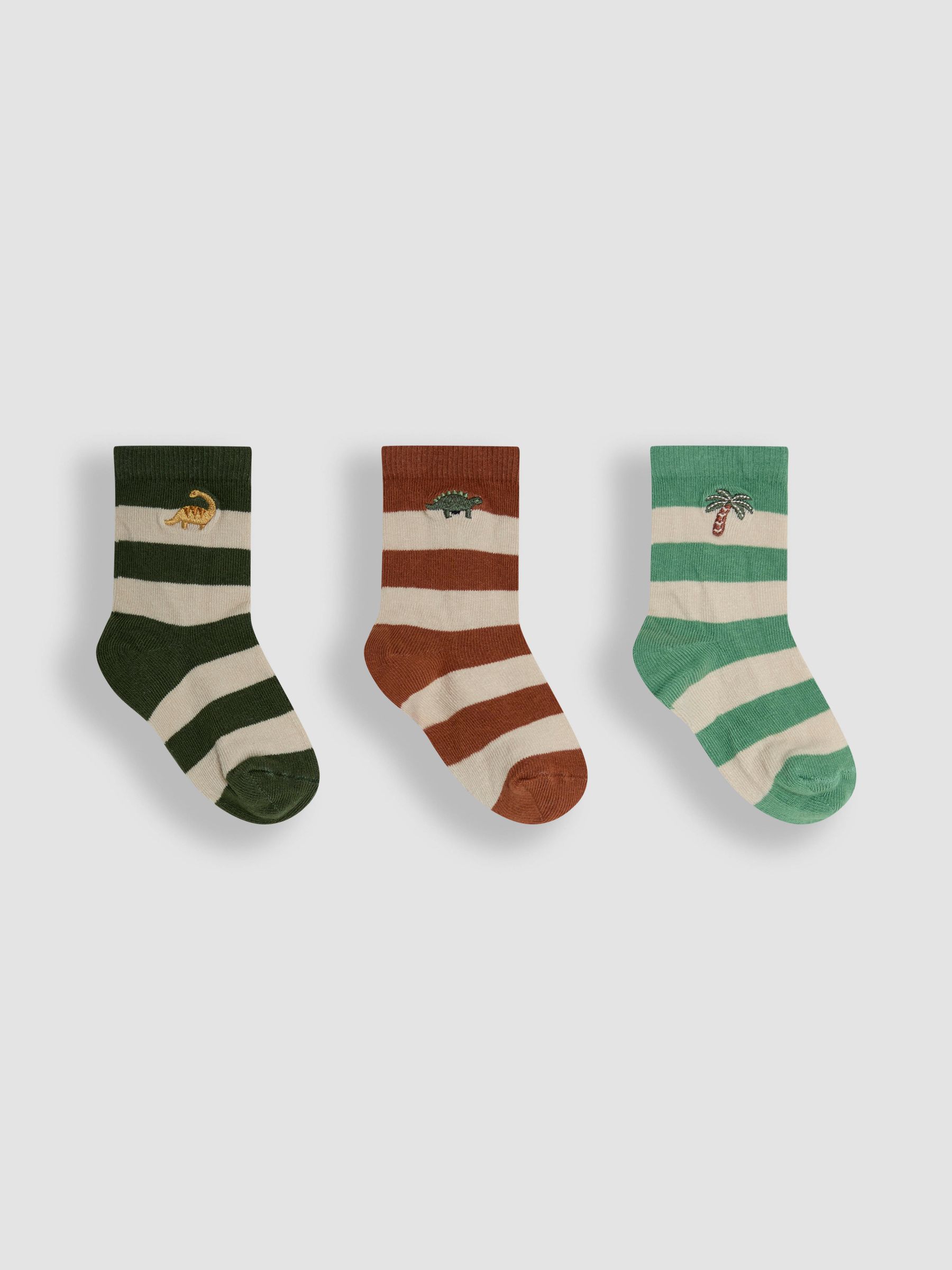 Green Printed Socks 3 Pack - Image 1 of 7