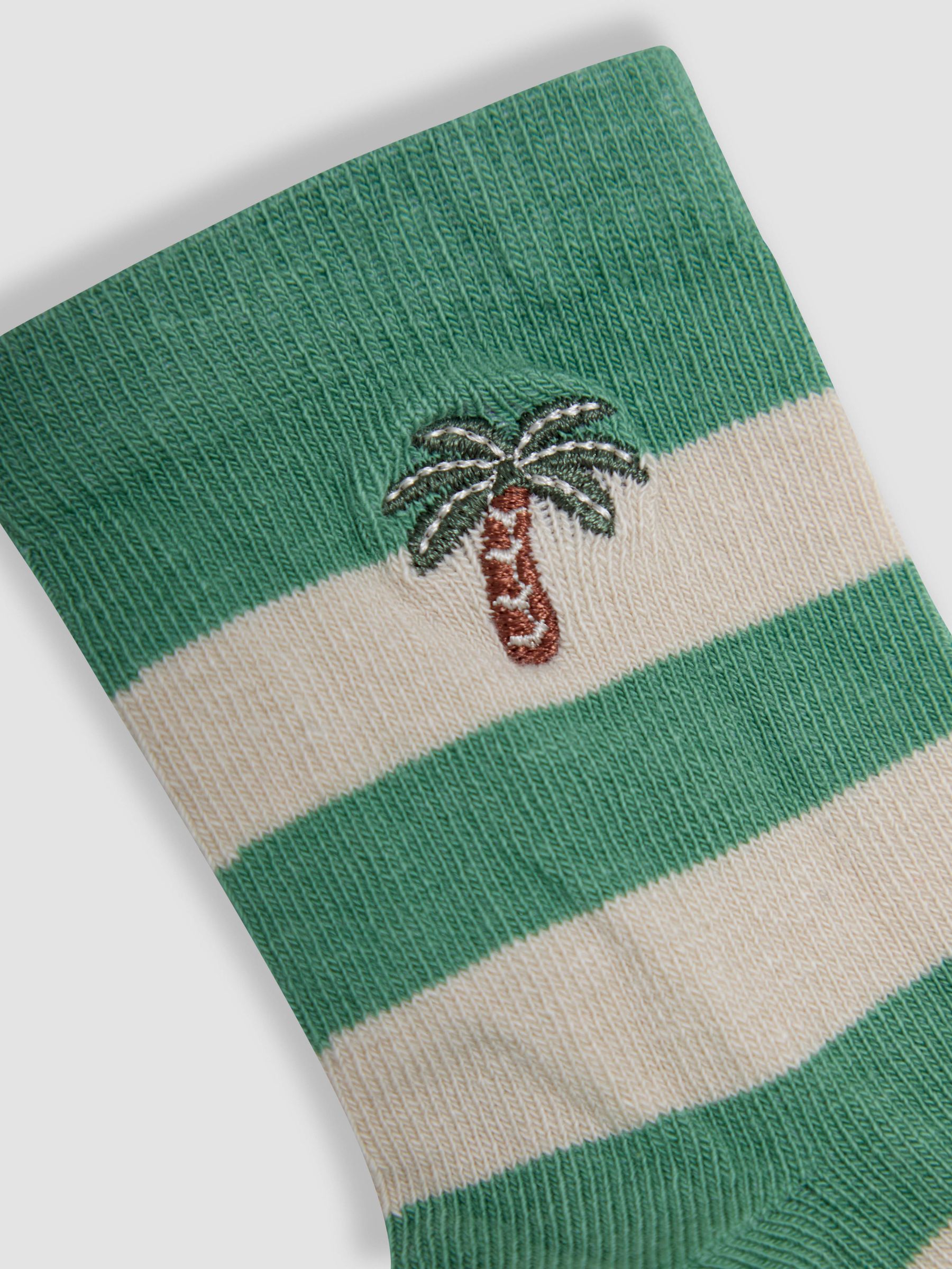 Green Printed Socks 3 Pack - Image 7 of 7