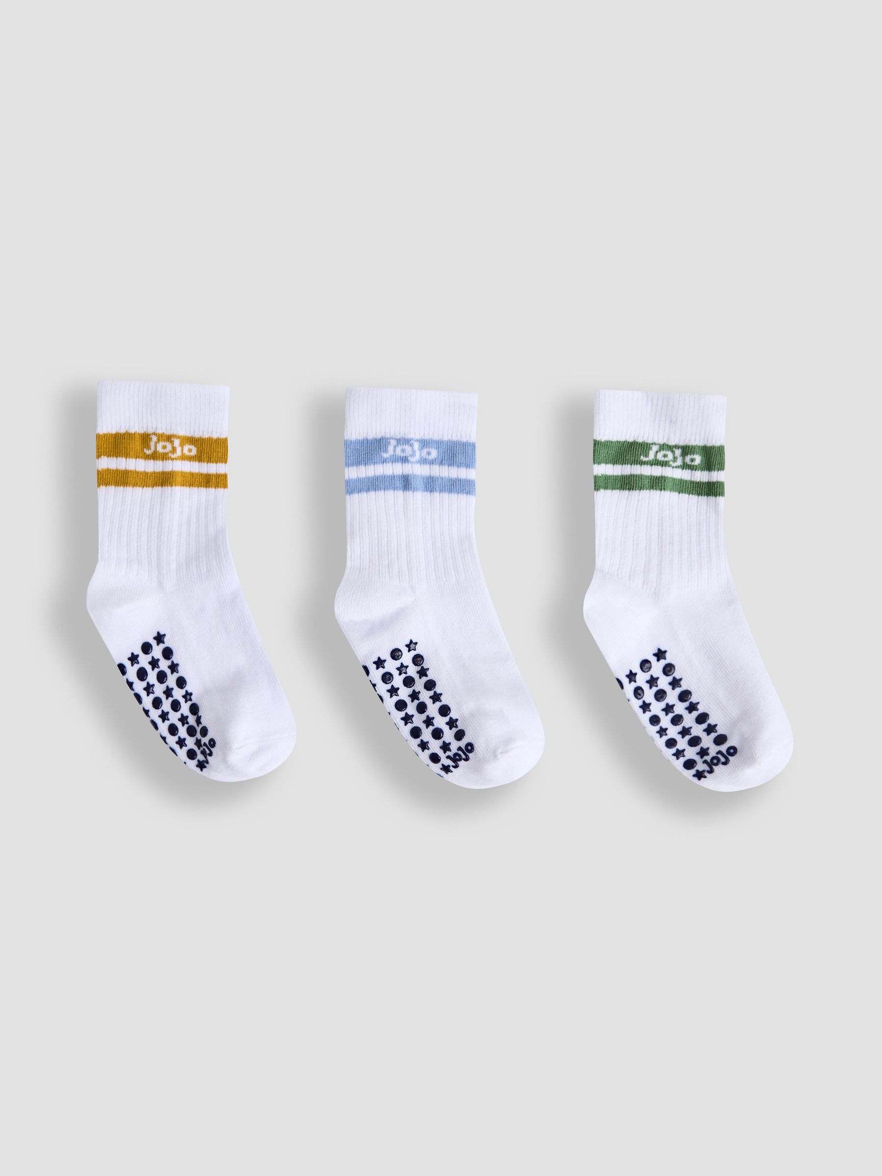 White 3-Pack Ribbed Socks - Image 1 of 5