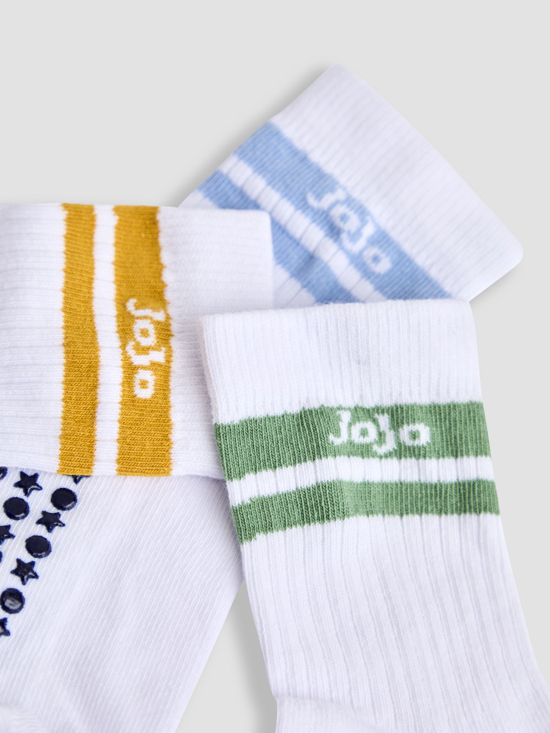 White 3-Pack Ribbed Socks - Image 5 of 5
