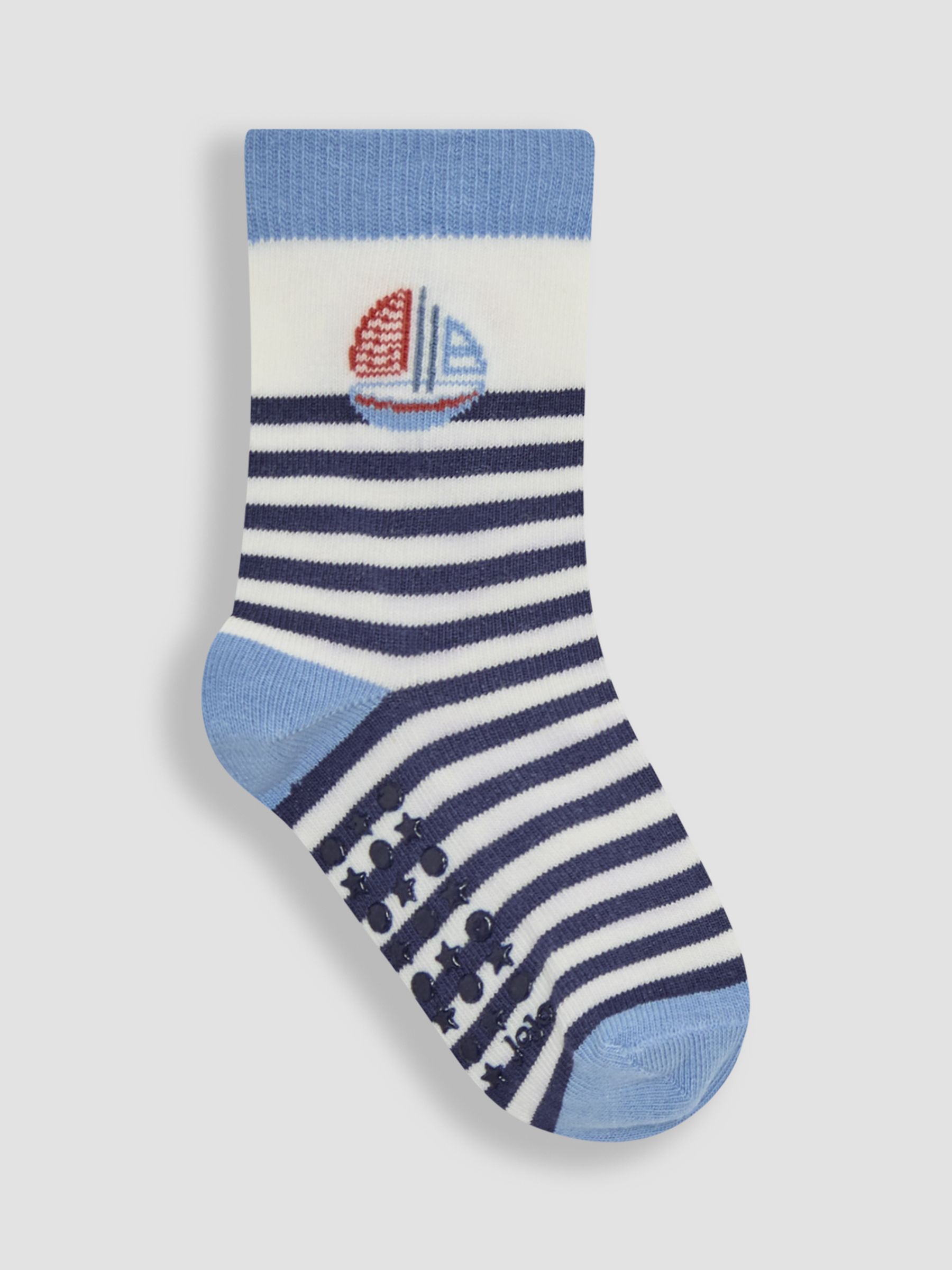 Blue 3-Pack Printed Socks - Image 4 of 4