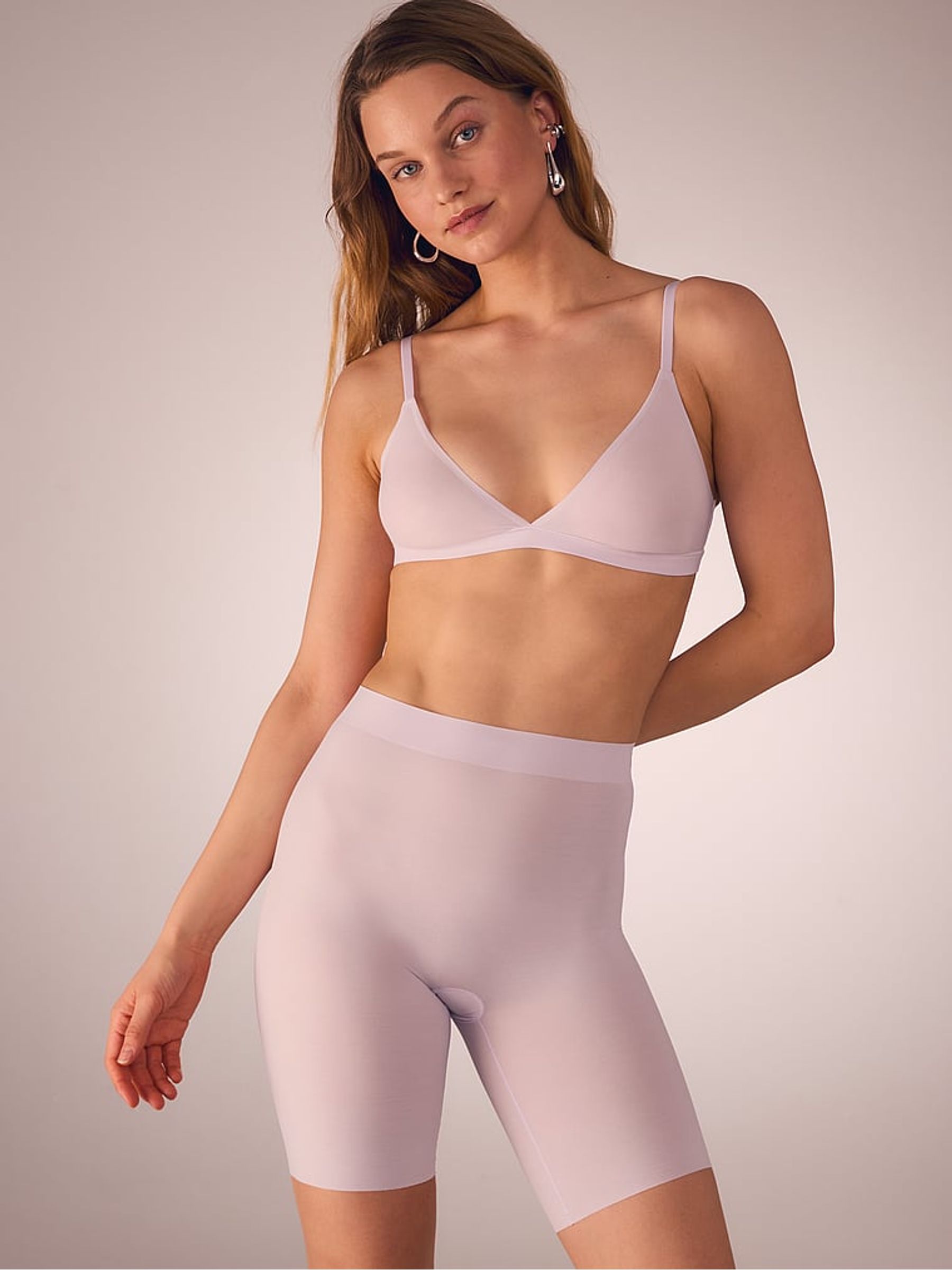 Delicate Violet Purple Mid Thigh Shaping SheerSmoothing™ Knickers - Image 1 of 1