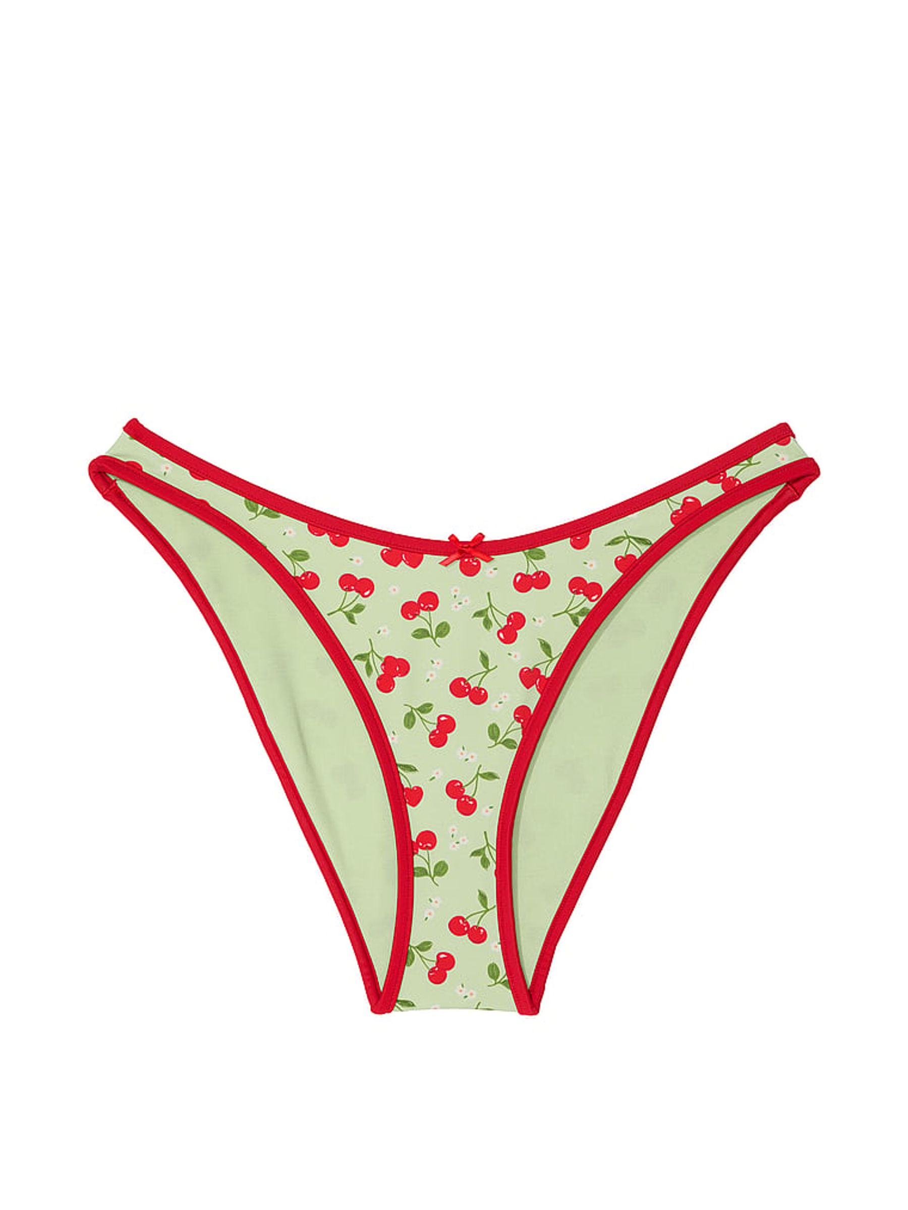 Cherry Hearts Green Golden Hour Cheeky Bikini Bottoms - Image 4 of 4