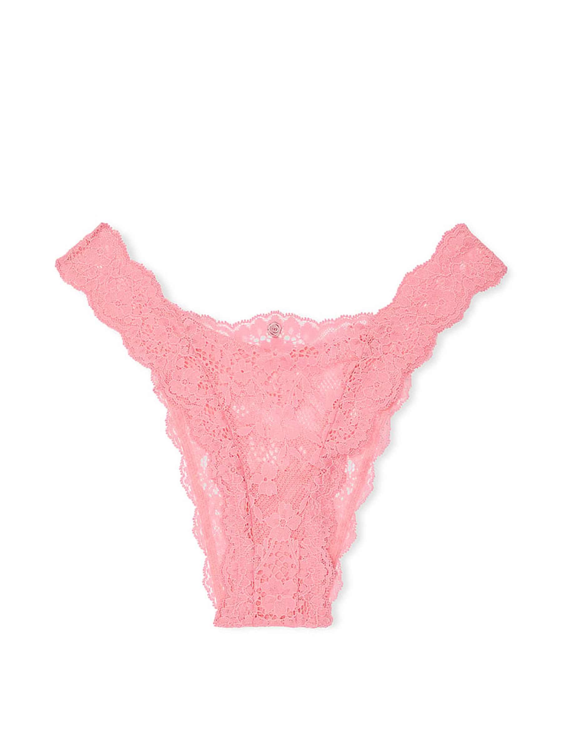 Pink Hope Brazilian Lace Knickers - Image 3 of 3