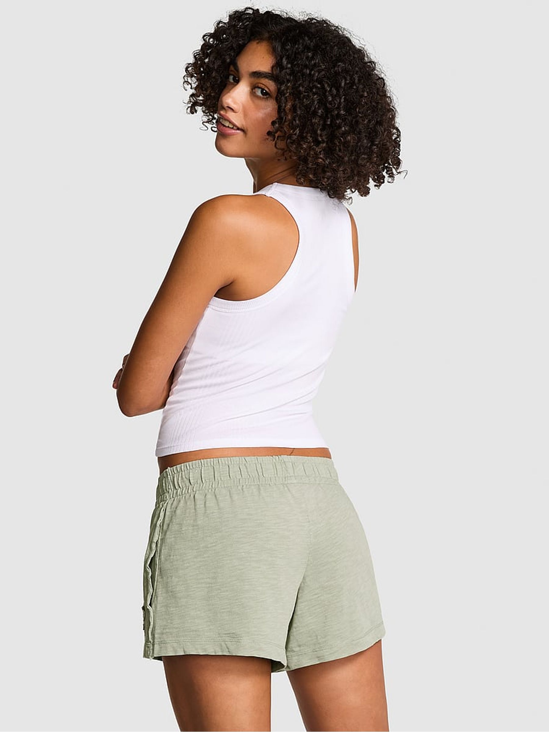 Green Garden Jersey Shorts - Image 2 of 2