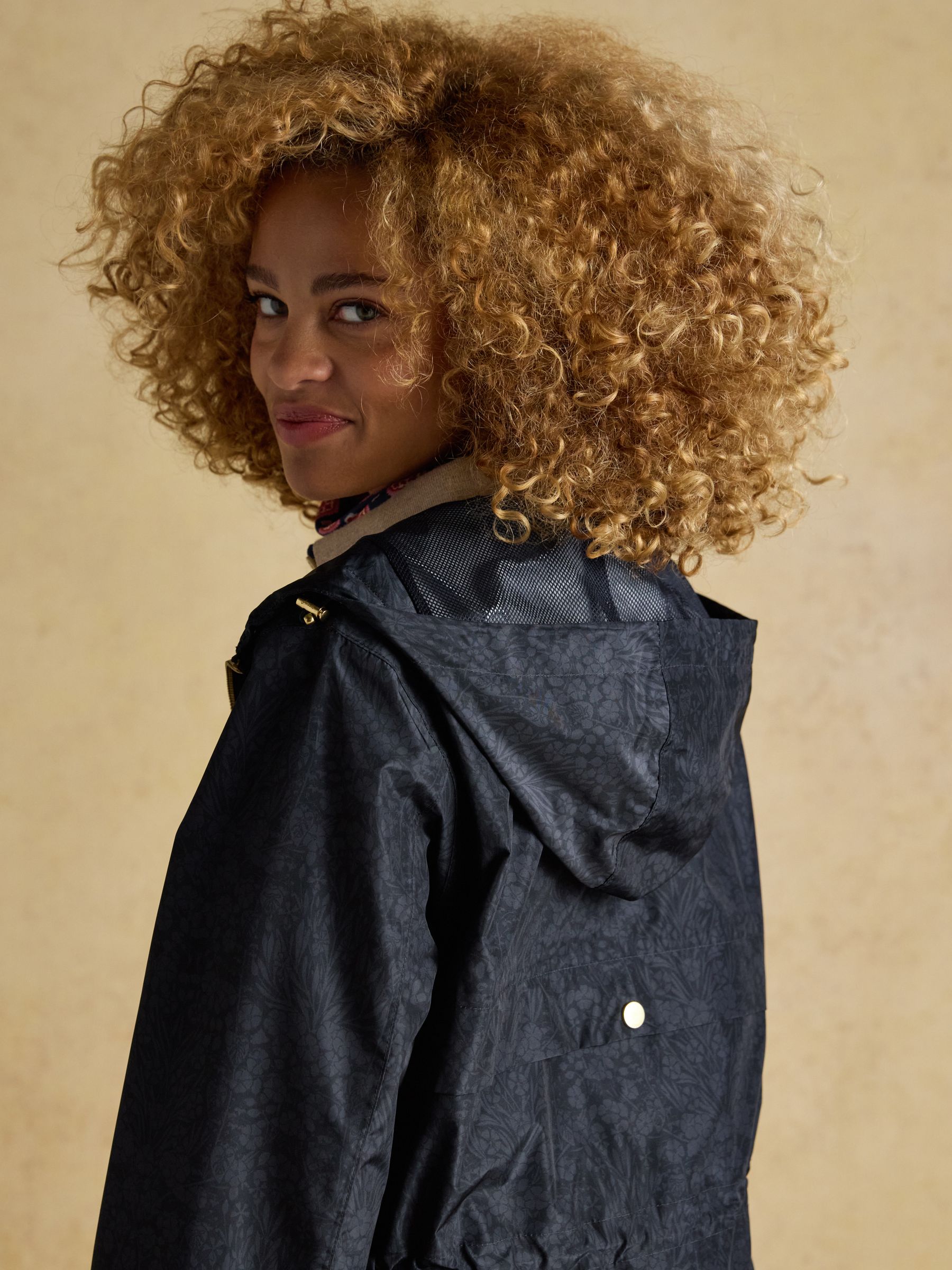 Holkham Navy Waterproof Packable Raincoat With Hood - Image 9 of 14