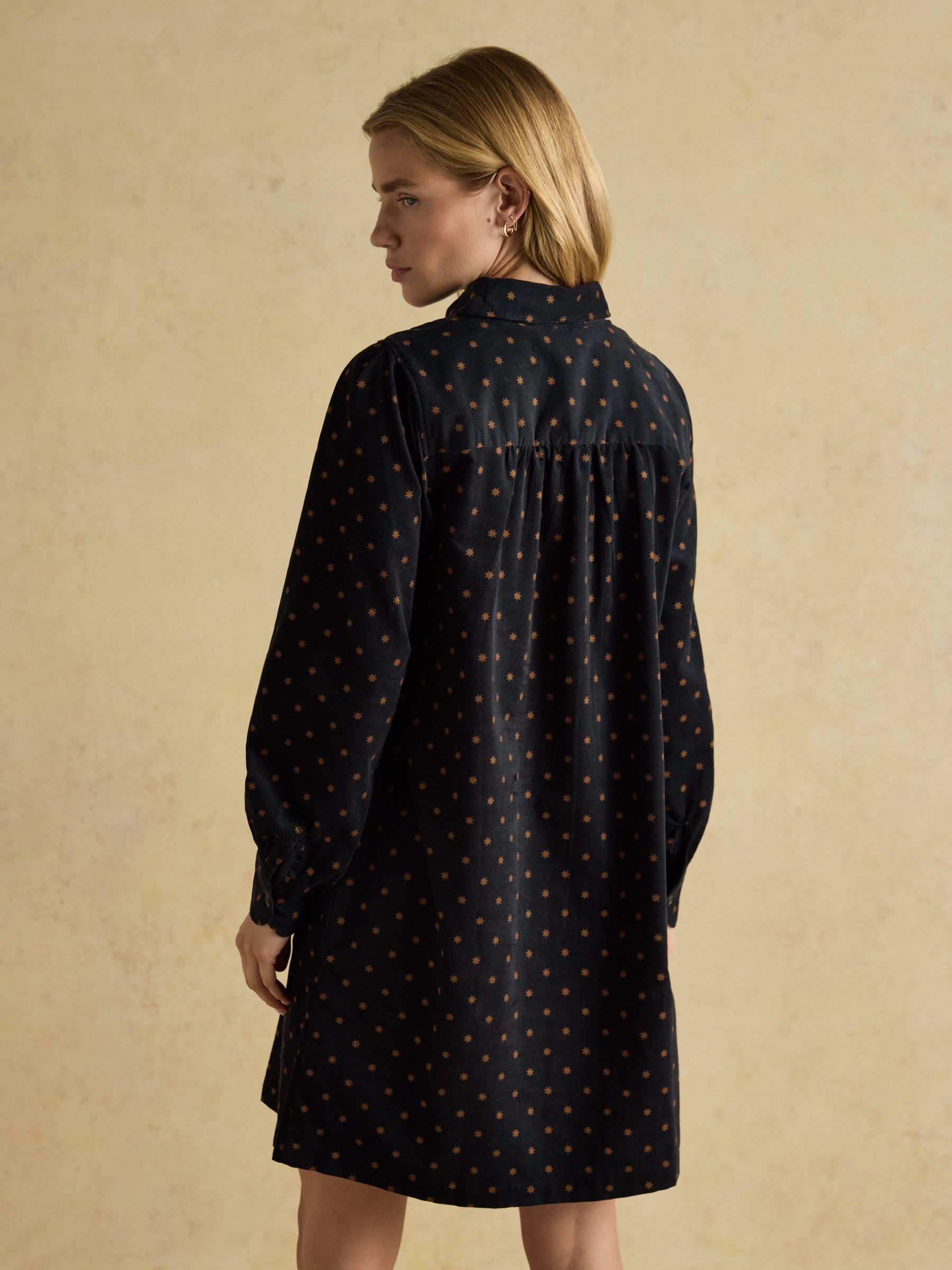 Maple Black Star Cord Shirt Dress - Image 2 of 7