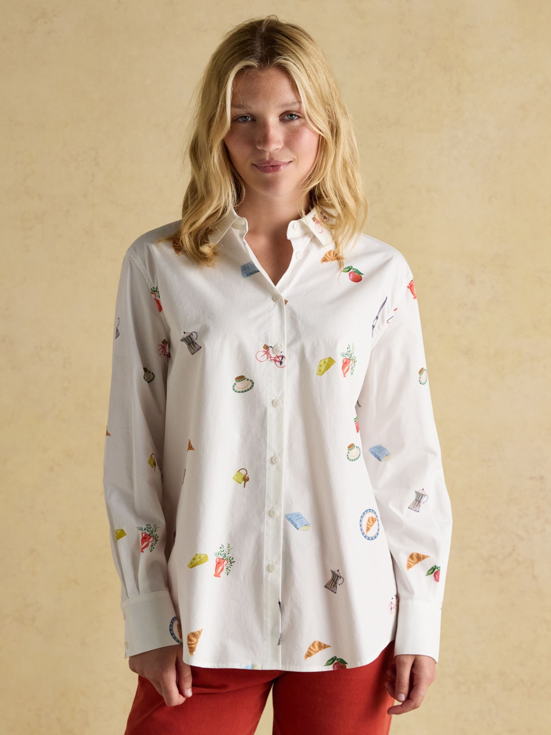 Amilla Paris Icons White Boyfriend Fit Shirt - Image 1 of 11