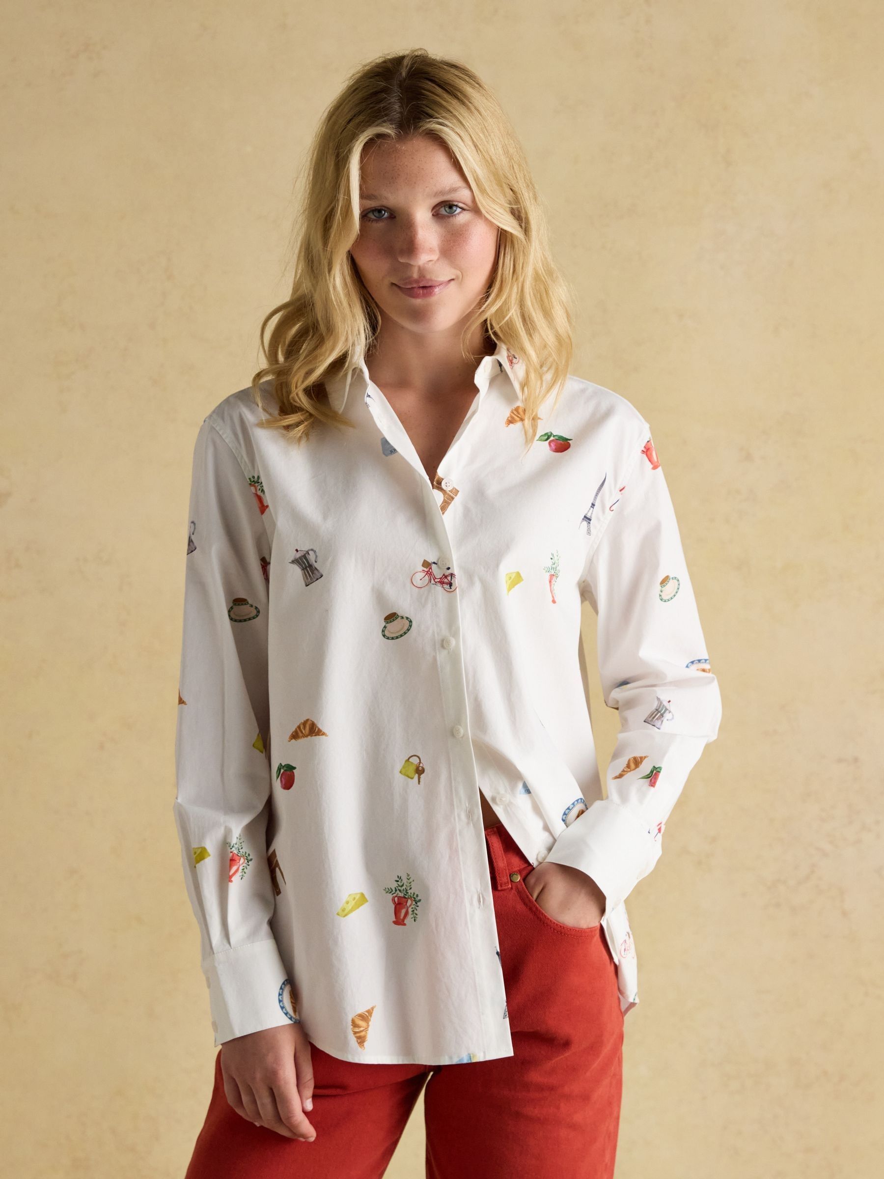 Amilla Paris Icons White Boyfriend Fit Shirt - Image 3 of 11