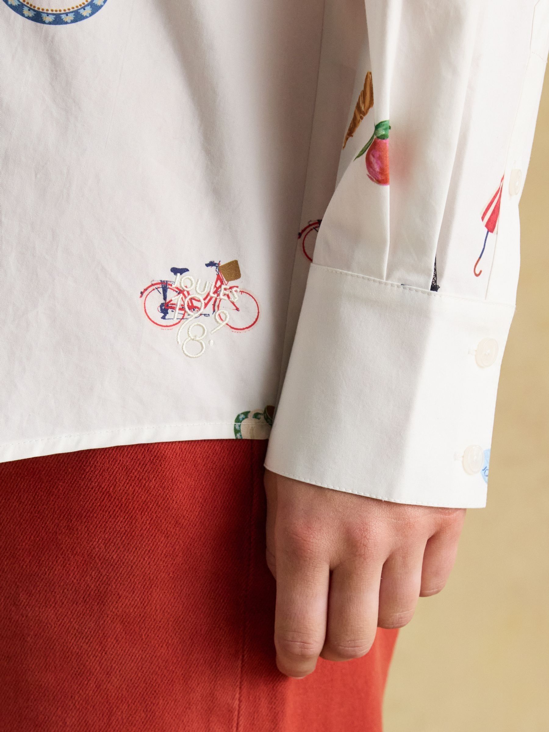 Amilla Paris Icons White Boyfriend Fit Shirt - Image 4 of 11