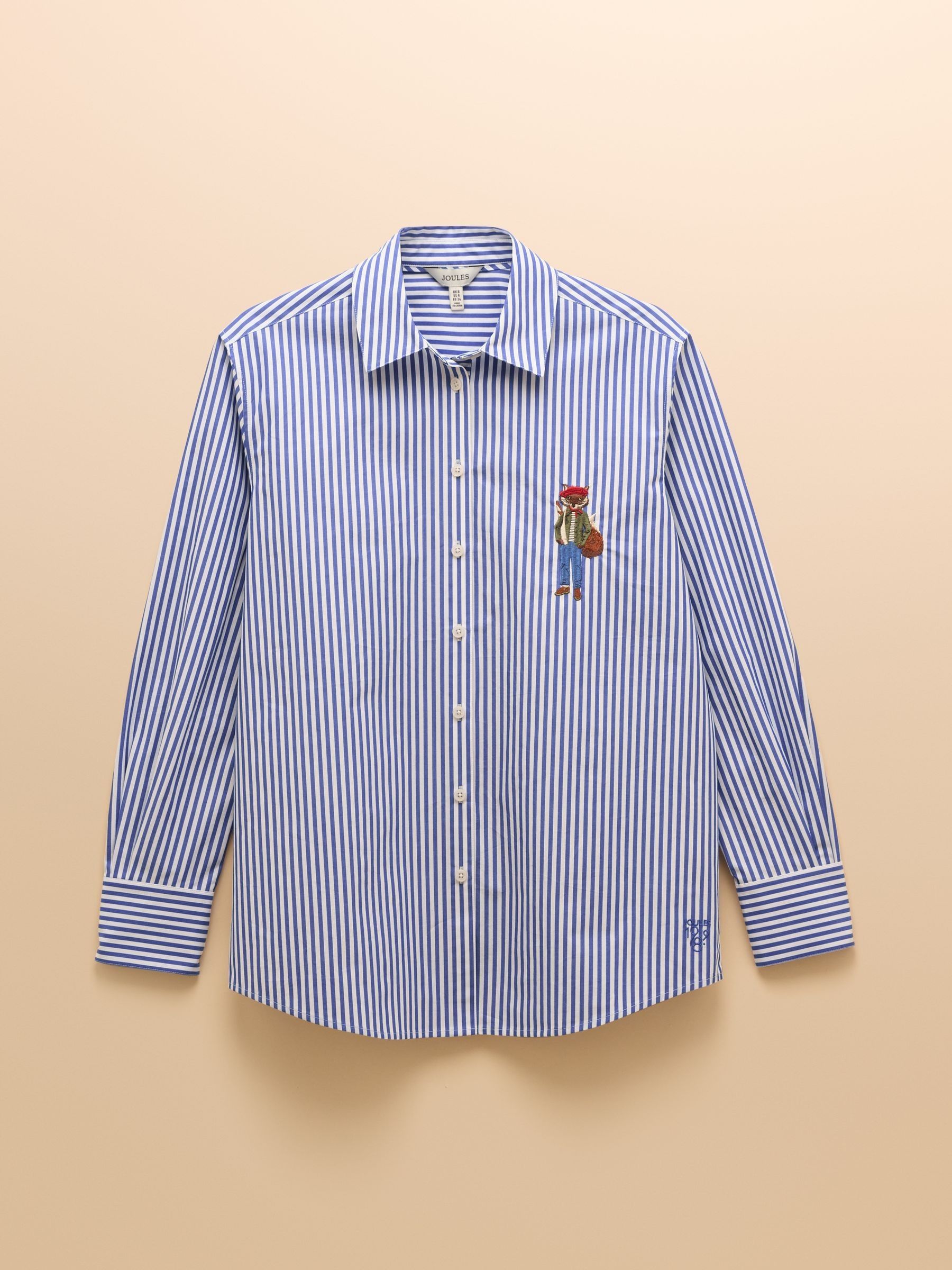 Amilla Jonty Blue/White Boyfriend Fit Shirt - Image 10 of 13