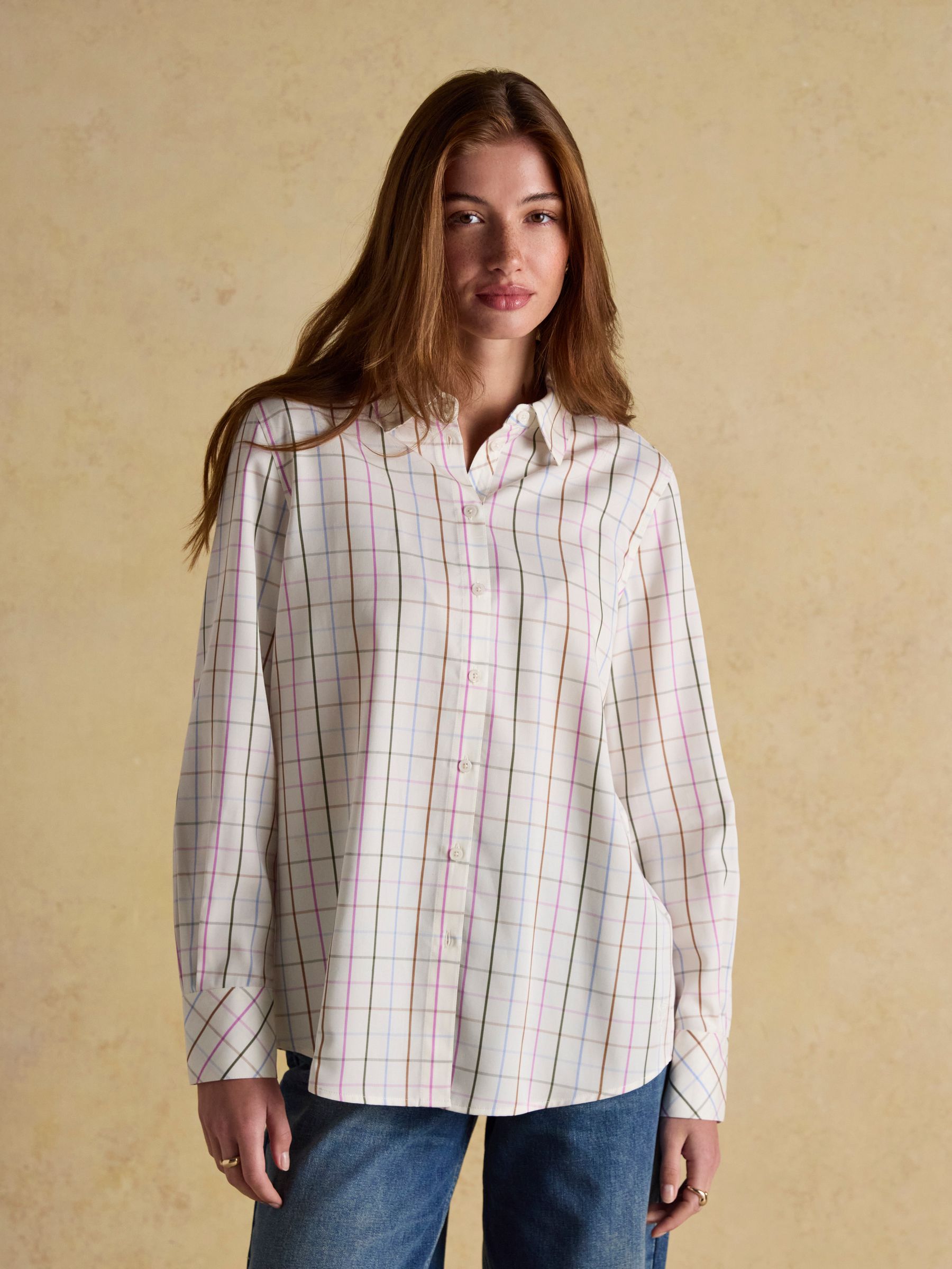 Claudia Multi Tattershall Check Boyfriend Shirt - Image 1 of 8