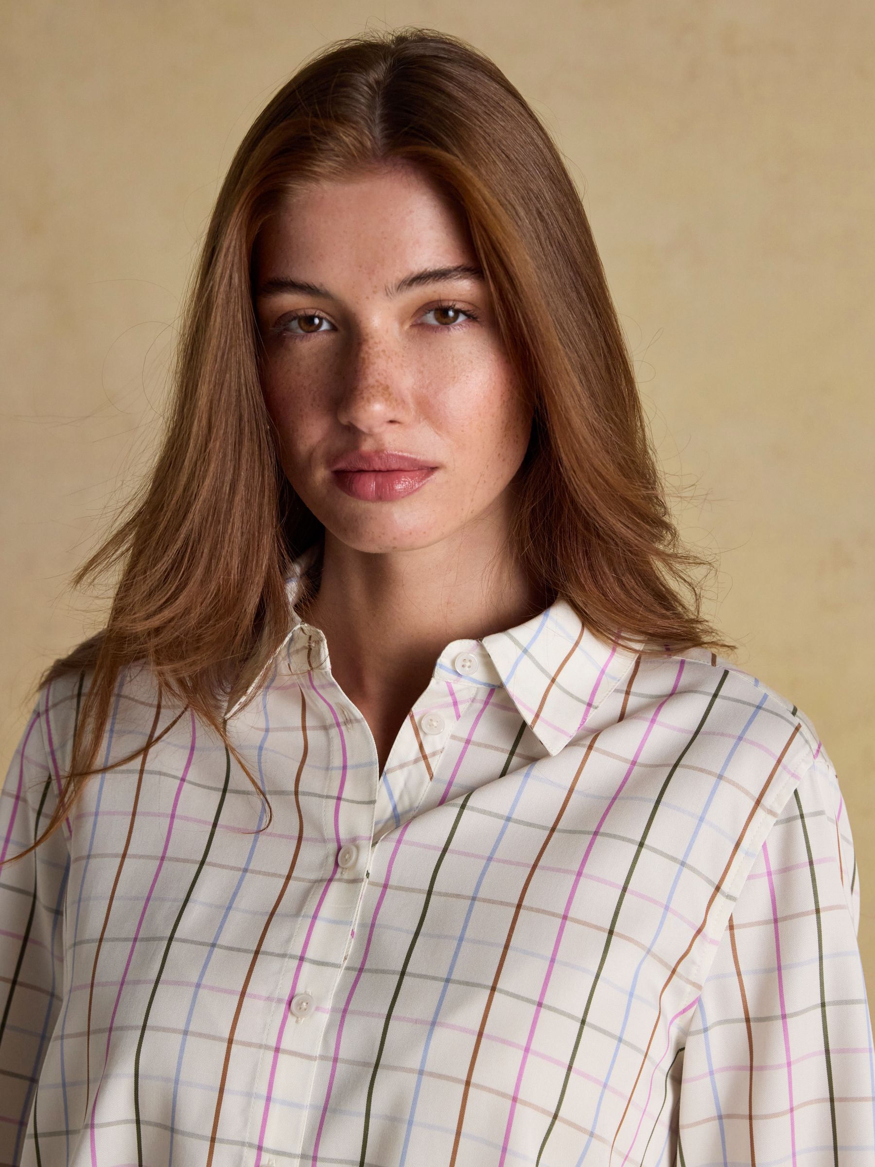 Claudia Multi Tattershall Check Boyfriend Shirt - Image 3 of 8