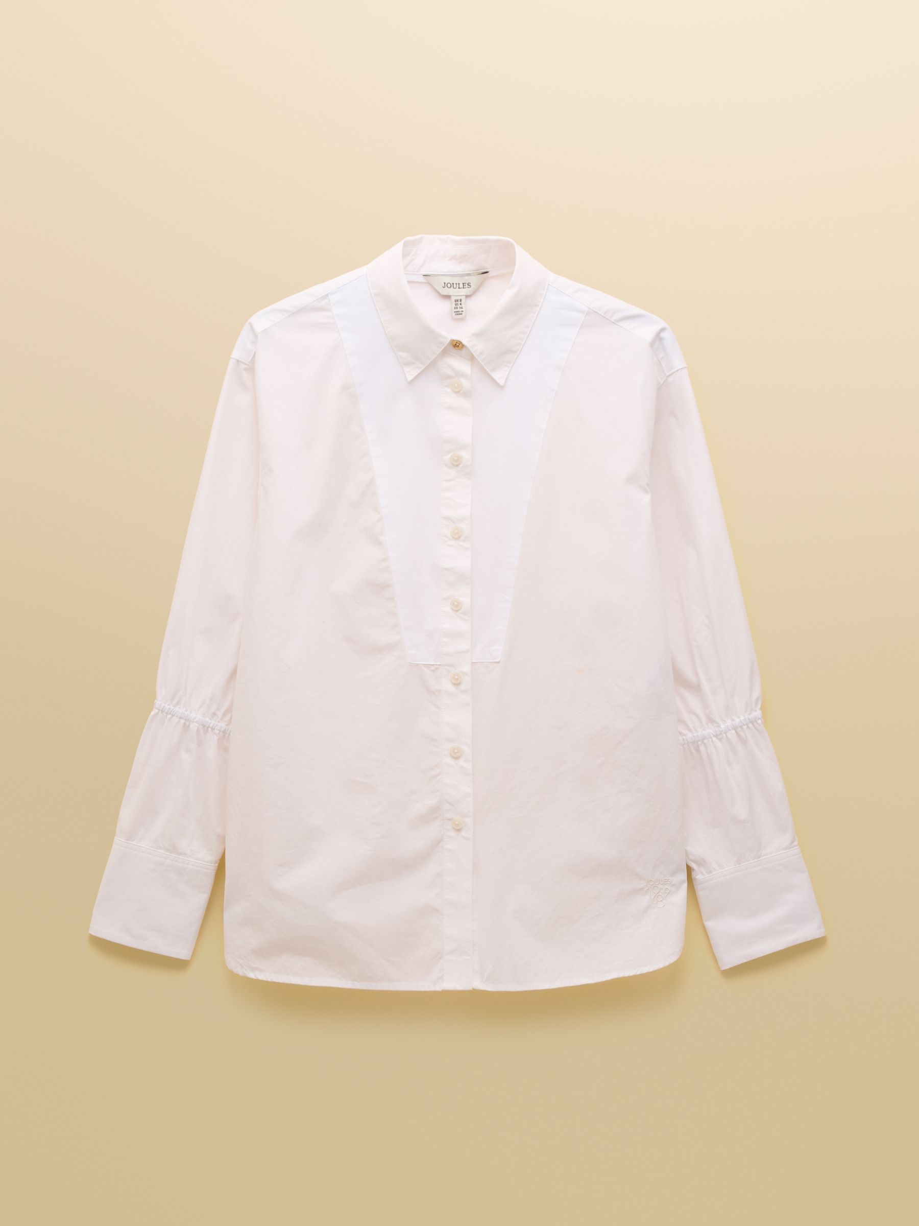 Bianca White Bib Detail Shirt - Image 8 of 8