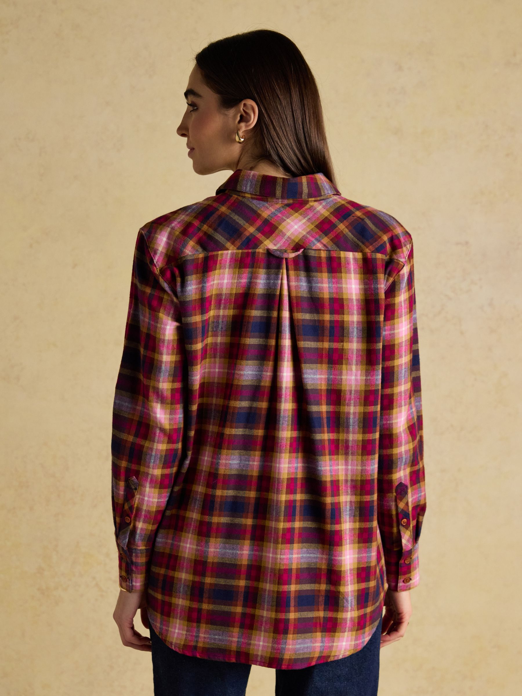 Lorena Red Check Brushed Cotton Shirt - Image 2 of 8