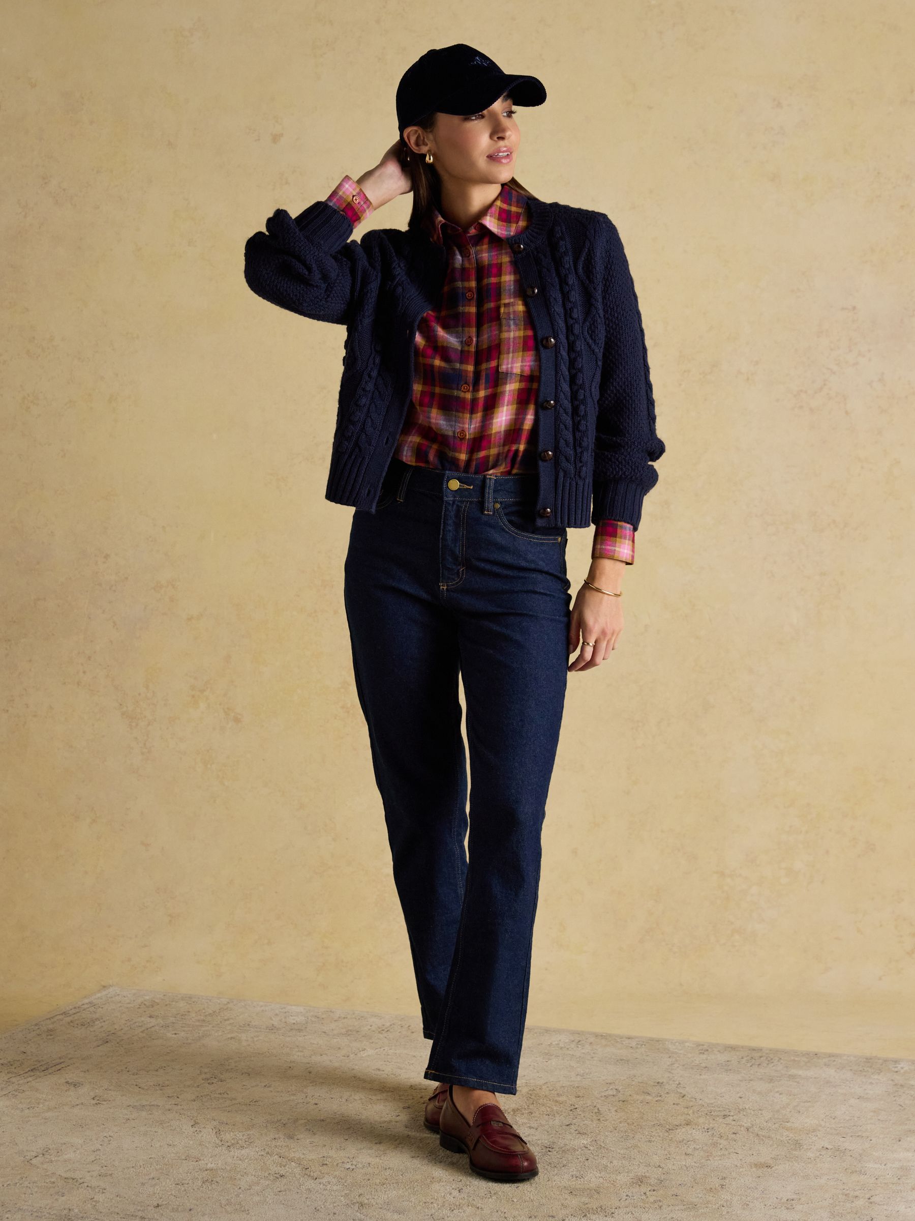 Lorena Red Check Brushed Cotton Shirt - Image 3 of 8