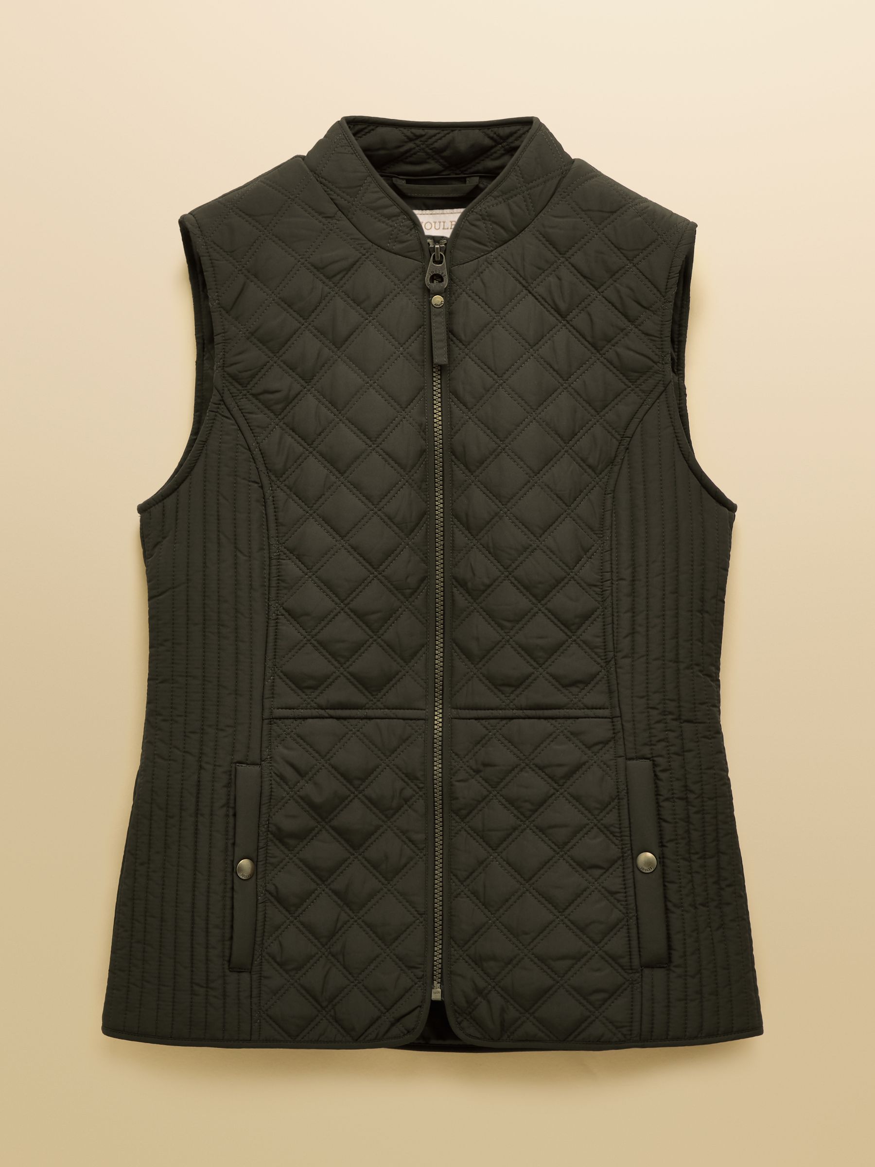 Minx Khaki Green Showerproof Diamond Quilted Gilet - Image 11 of 11 Minx Khaki Green Showerproof Diamond Quilted Gilet - Image 11 of 11