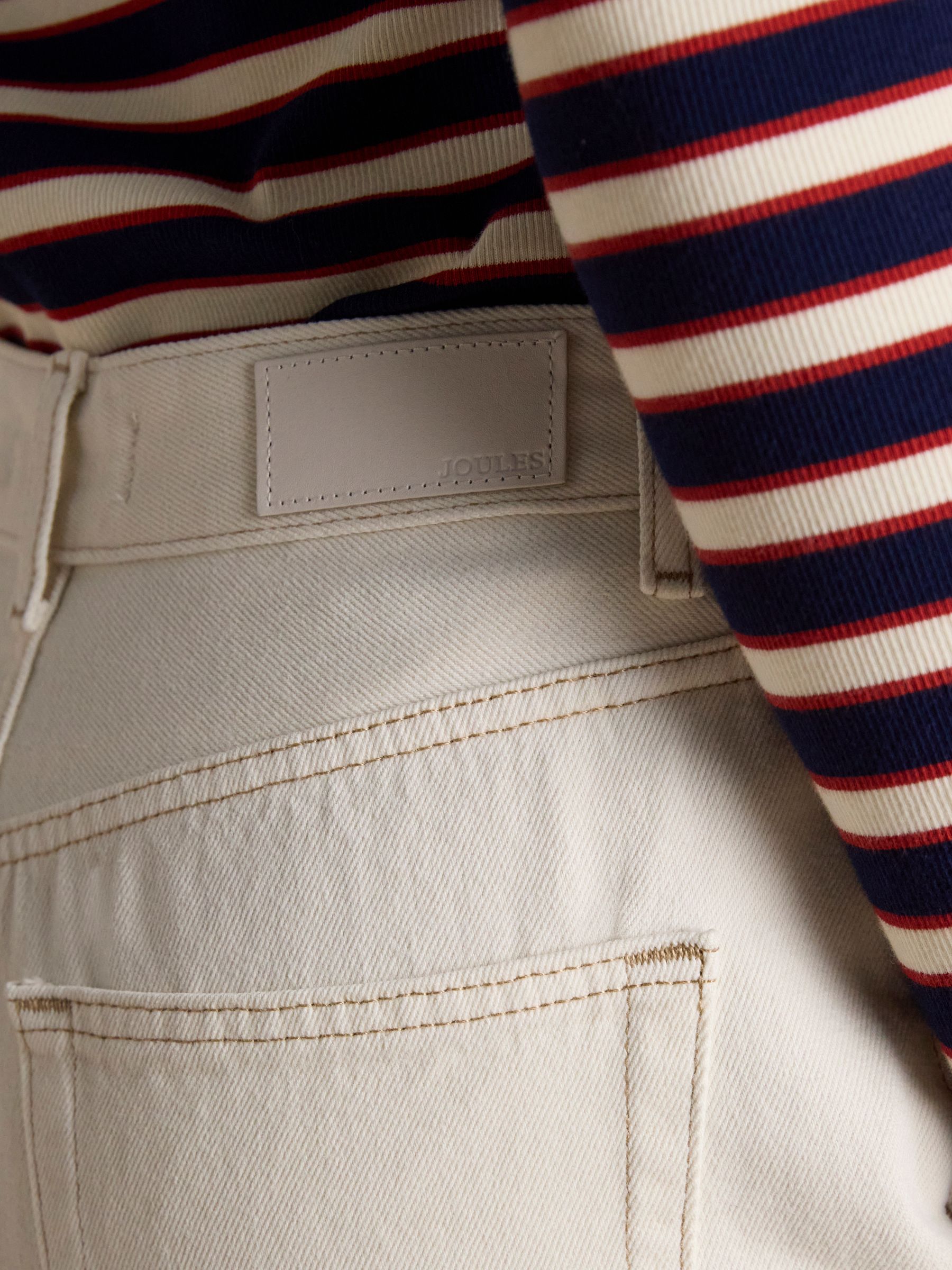 Ecru Relaxed Fit Mid Rise Jeans - Image 6 of 10