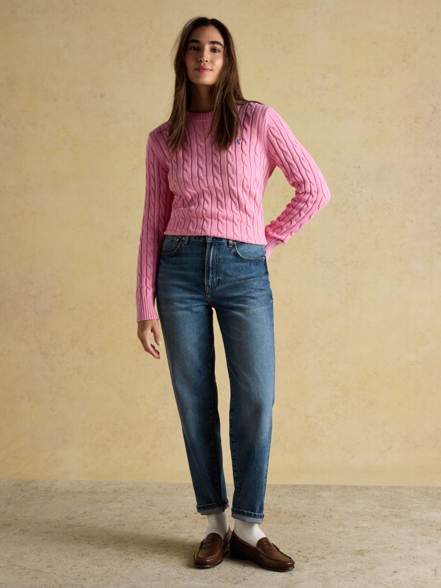Mid Indigo Blue Relaxed Fit Mid Rise Jeans - Image 7 of 9
