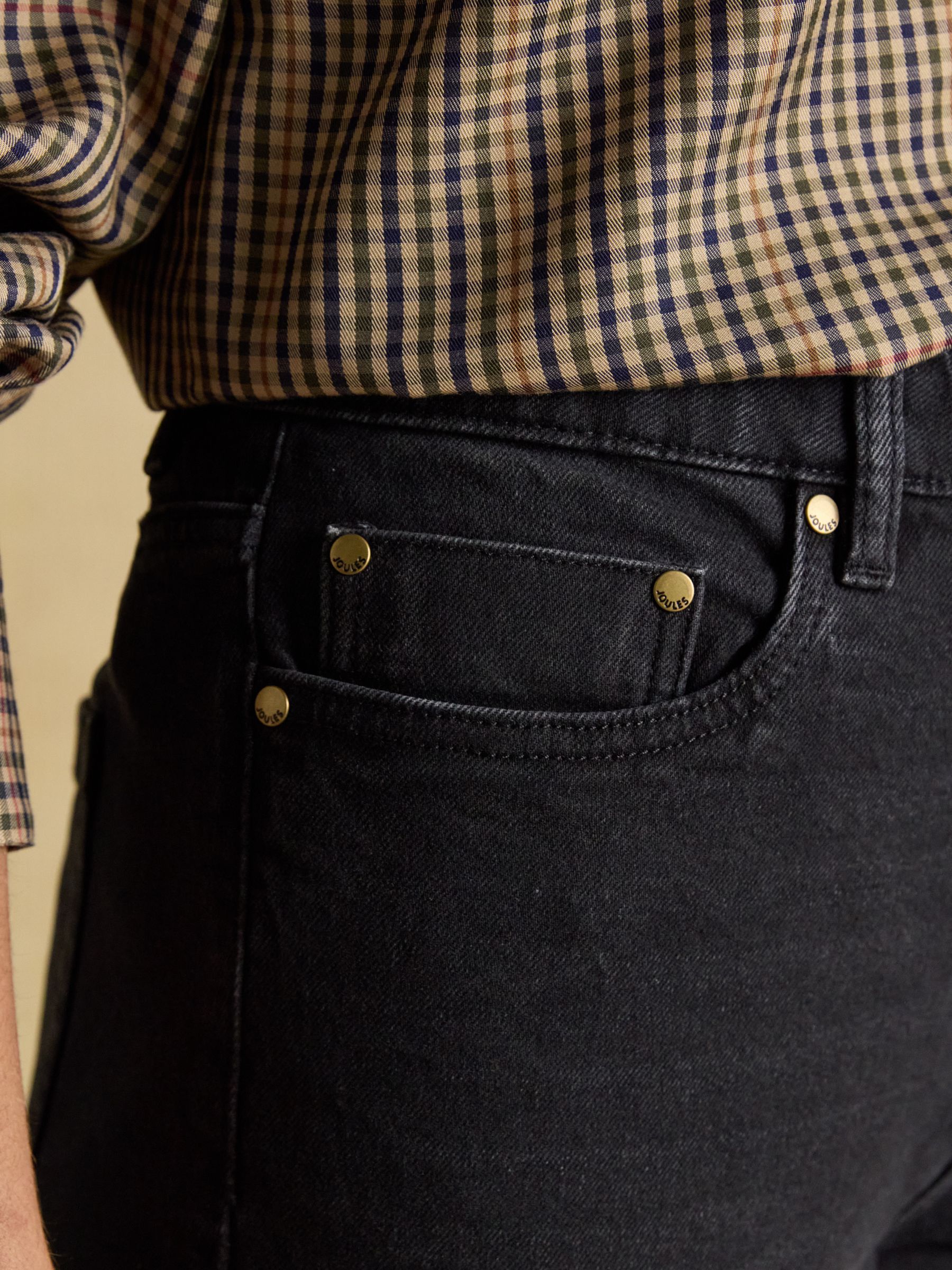 Black Straight Fit Mid Rise Jeans - Image 4 of 8