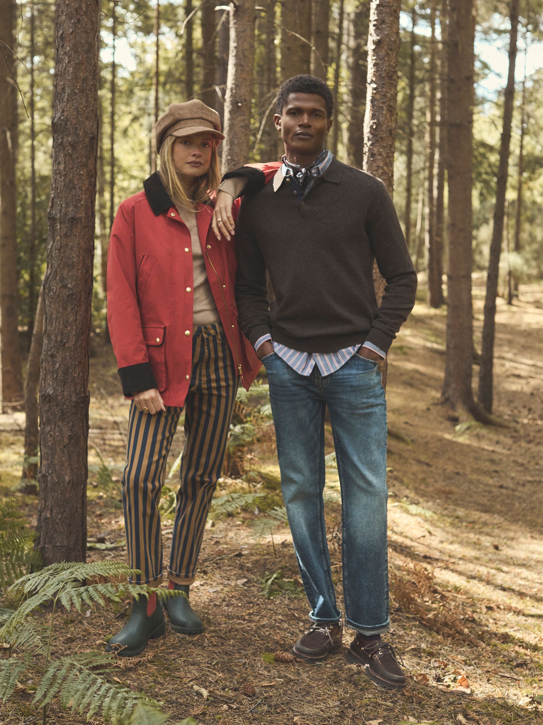 Navy Stripe Straight Fit Mid Rise Jeans - Image 2 of 9