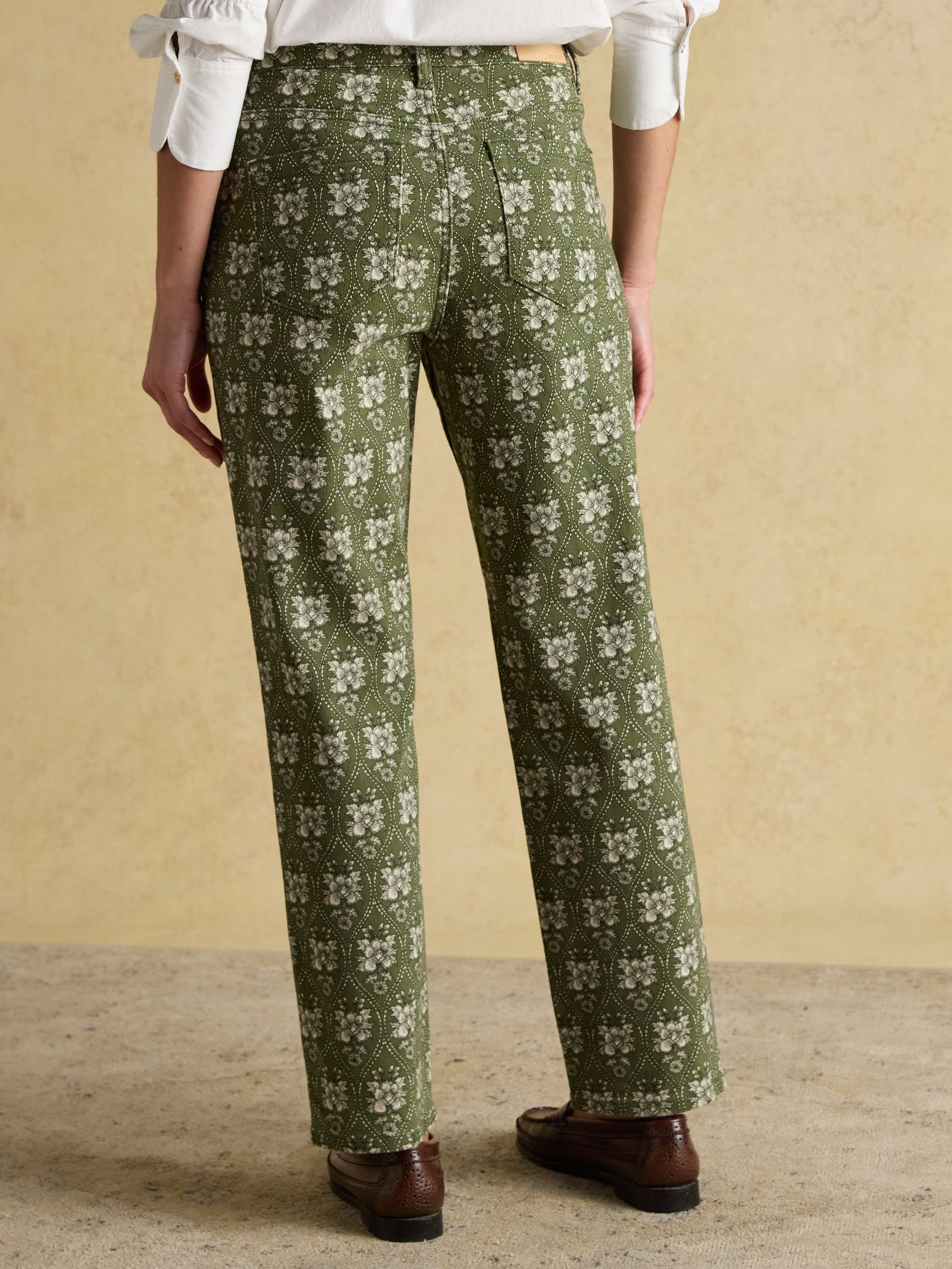 Khaki Green Straight Fit Mid Rise Jeans - Image 3 of 8