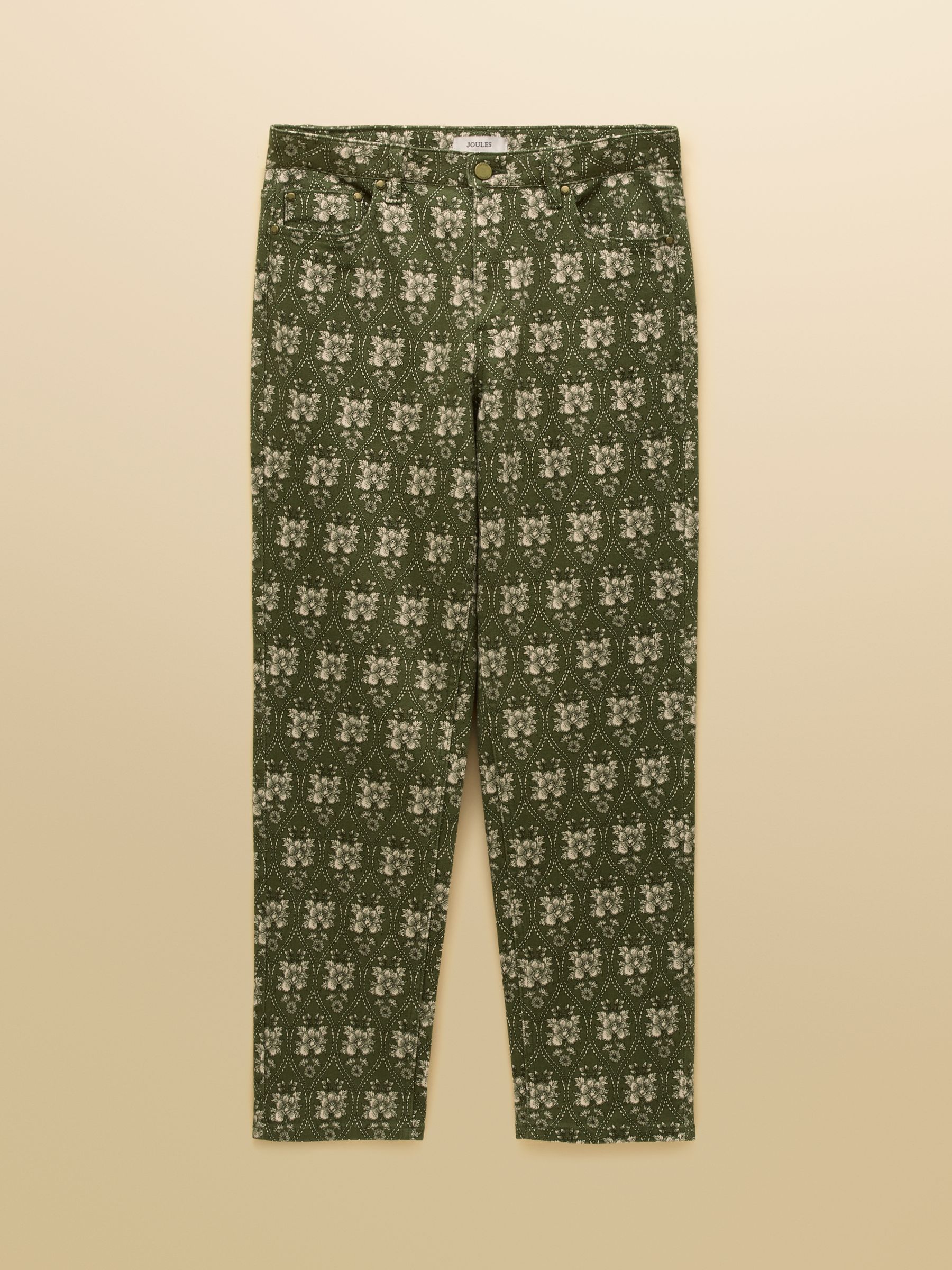 Khaki Green Mid Rise Jeans - Image 7 of 7
